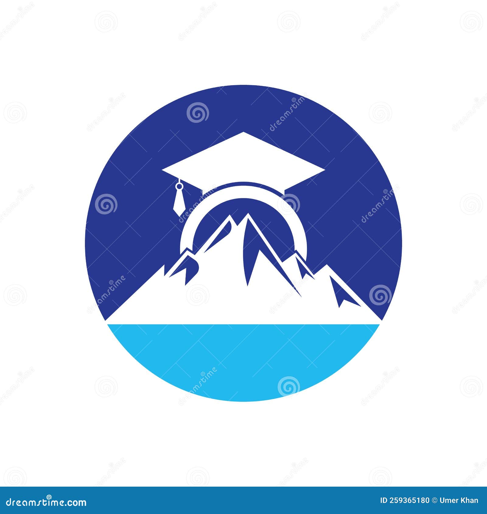 Mountain Education Logo Design Icon Template Stock Vector Mountain Education Logo Design Icon Template Stock Vector