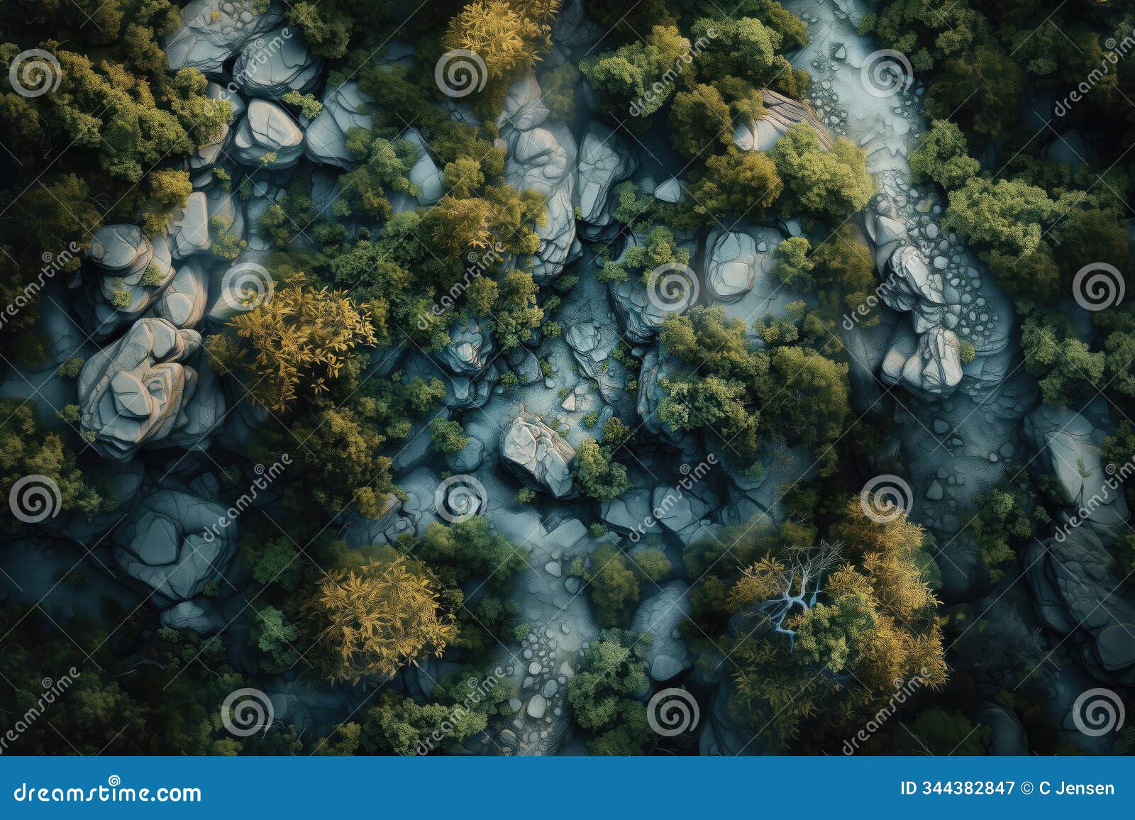 mountain forest path rpg map - wilderness valley road battlemap for fantasy tabletop, adventure encounters, ttrpg game 
