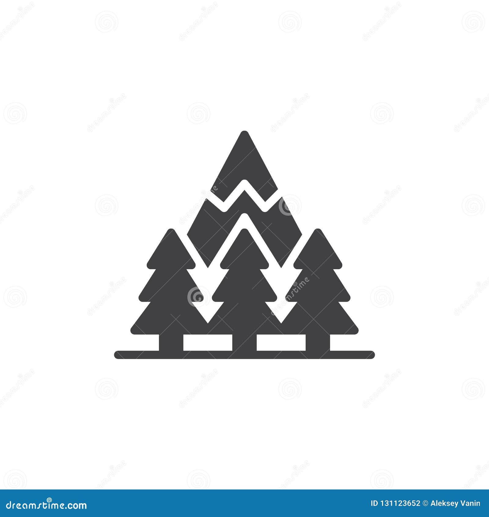 mountain forest  icon