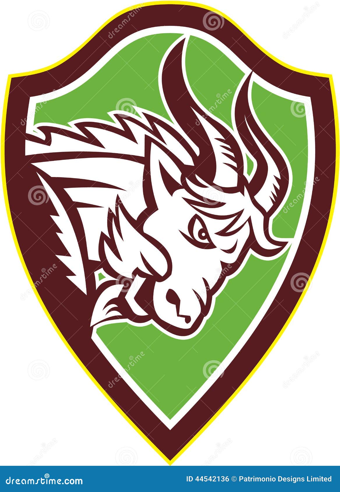 Billy Goat Head Clipart