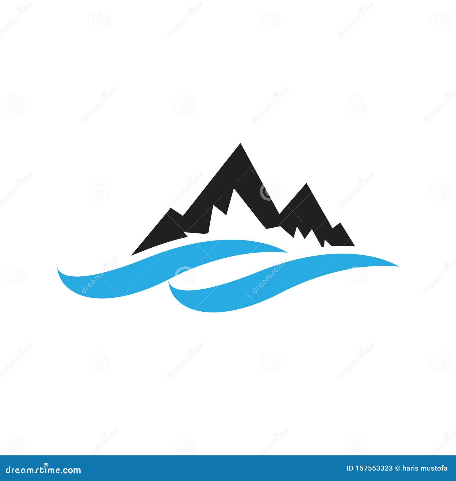 Mountain Graphic Design Template Vector Isolated Illustration Stock ...