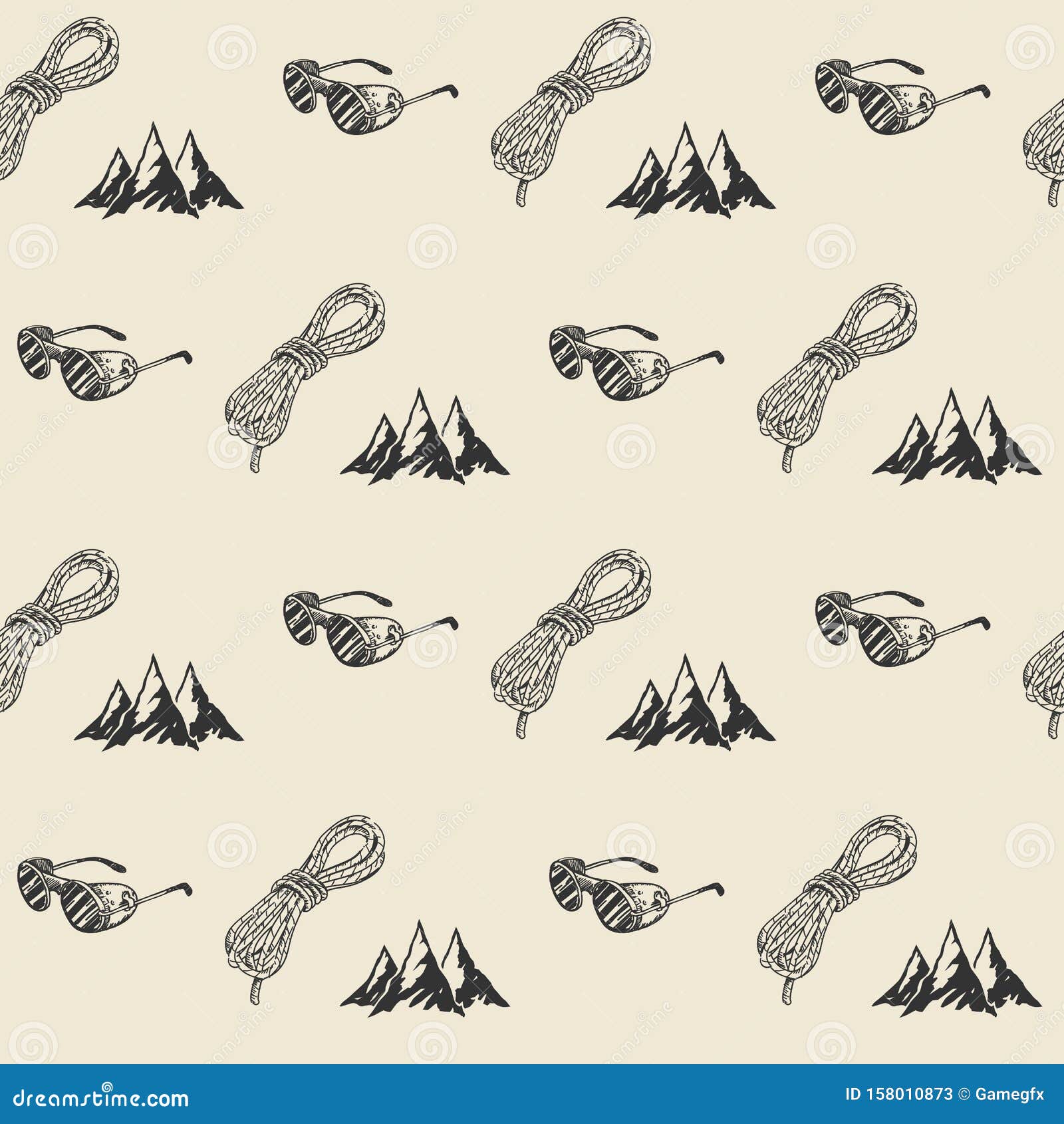 mountain hiking outdoor pattern, seamless, tile, background