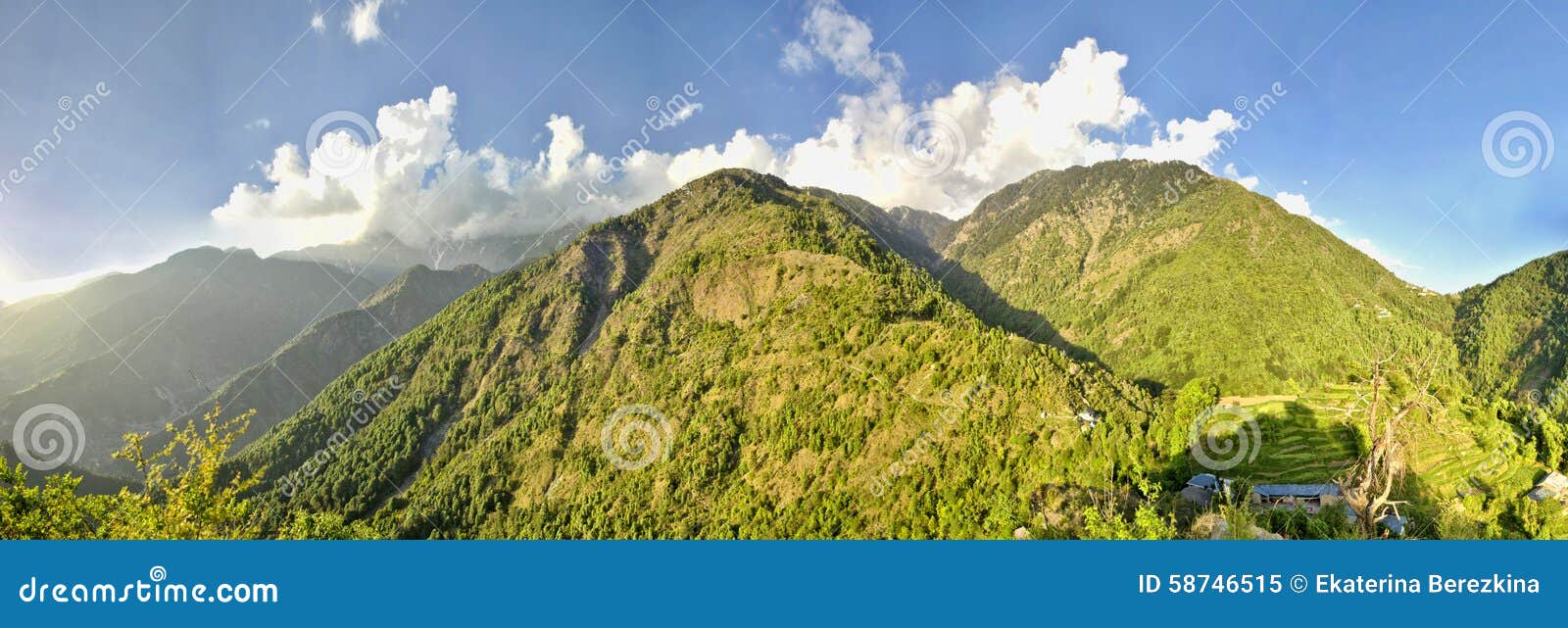 Mountain stock image. Image of india, dharamsala, green - 58746515