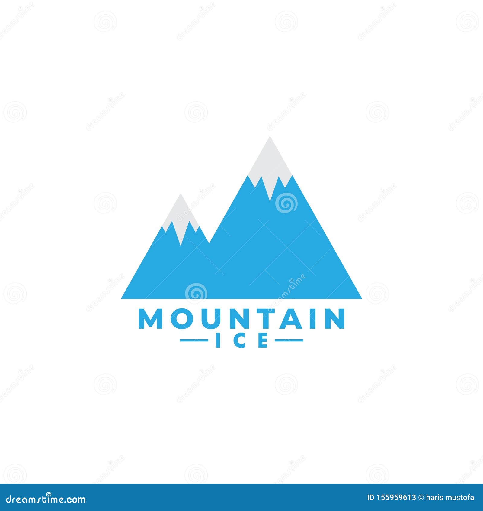 Mountain Ice Logo Design Template Vector Isolated Stock Vector ...