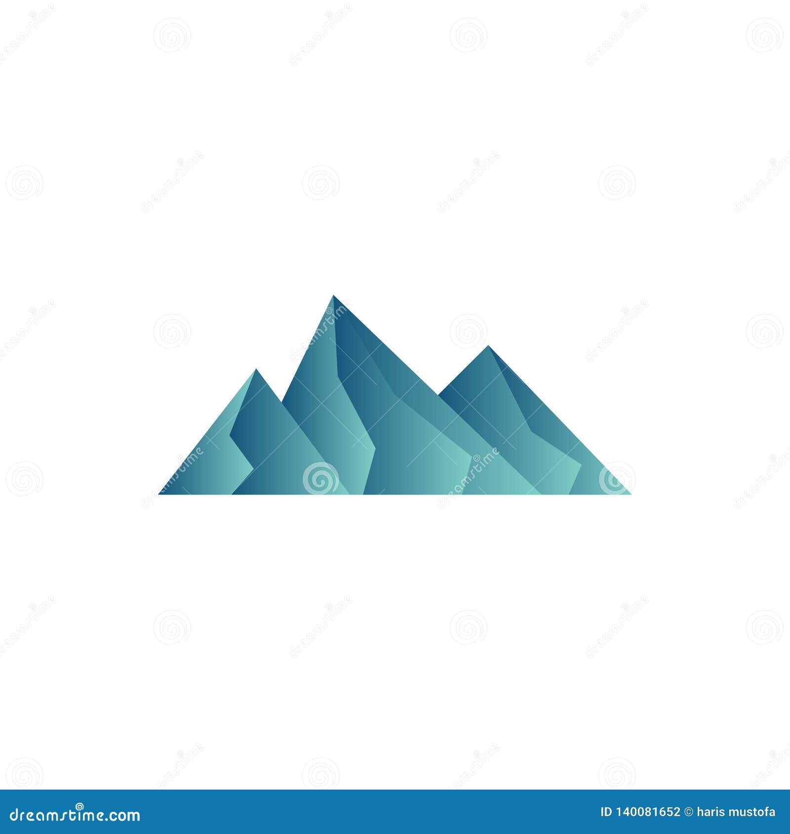 Mountain Icon Design Template Vector Illustration Stock Photo - Image ...