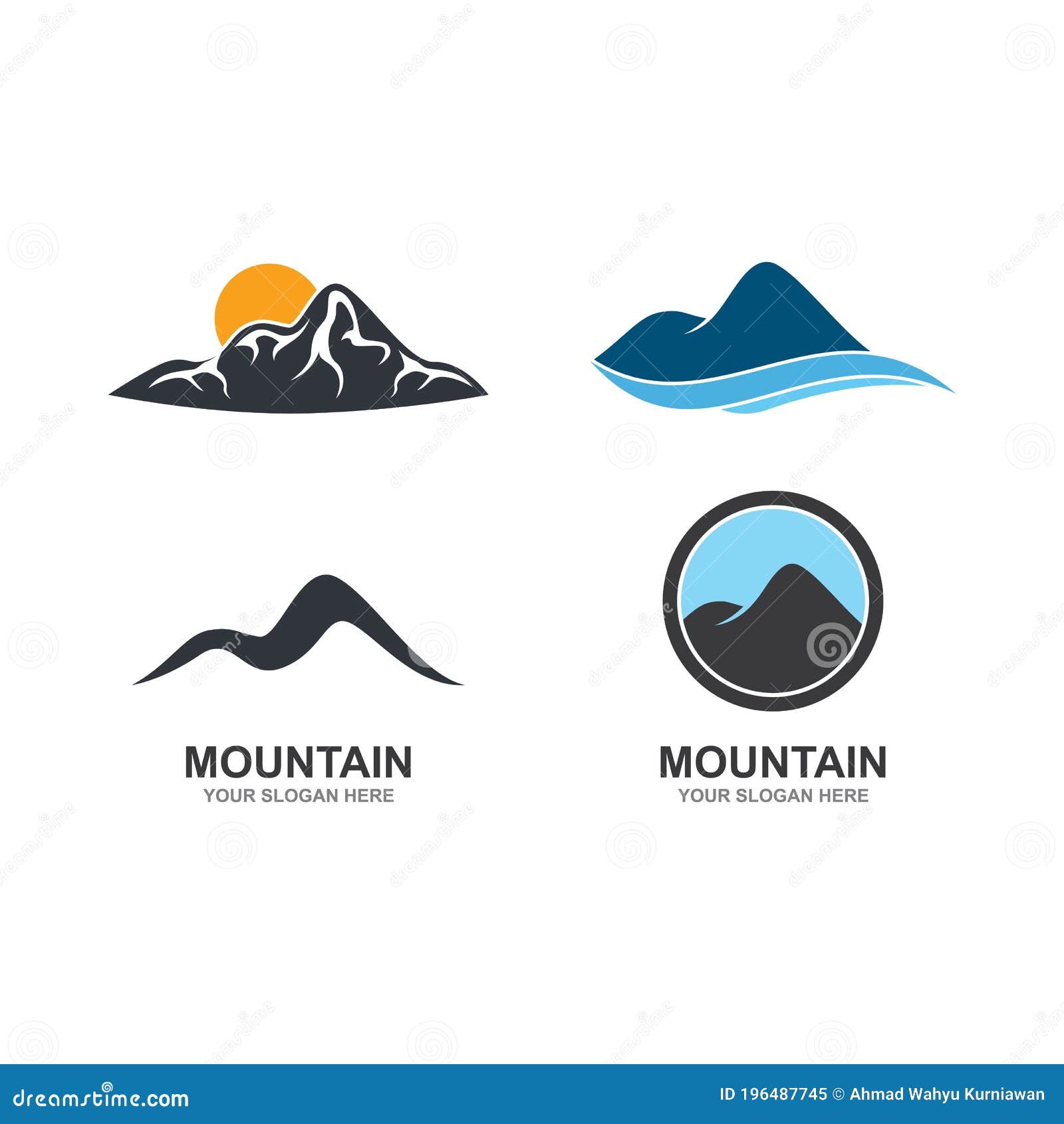Mountain illustration stock vector. Illustration of design - 196487745
