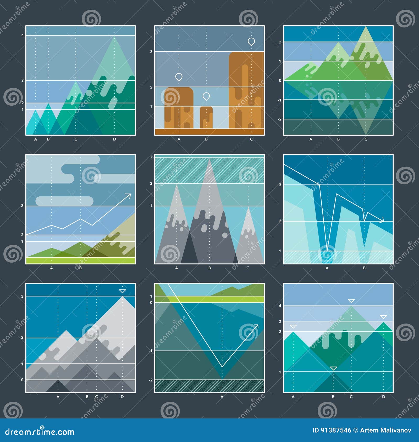 Stock Mountain Chart