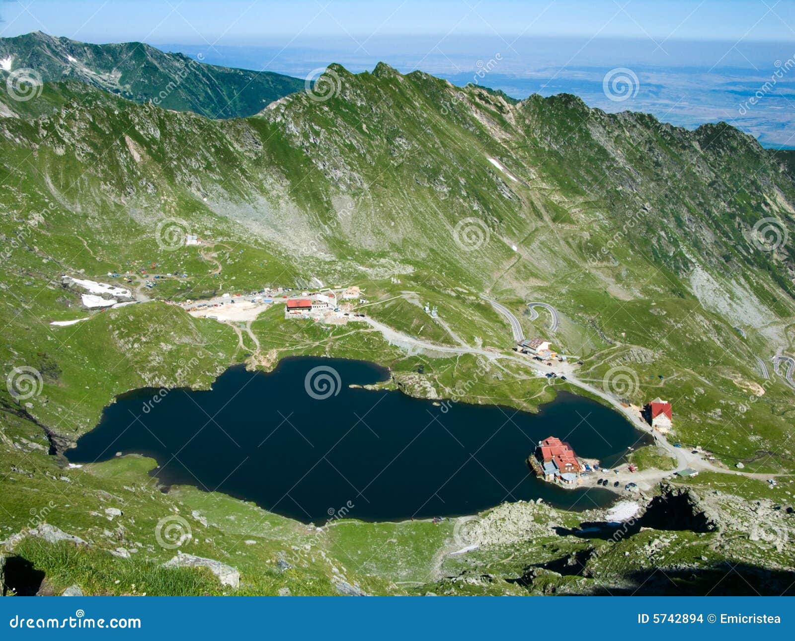 mountain lake balea in romania