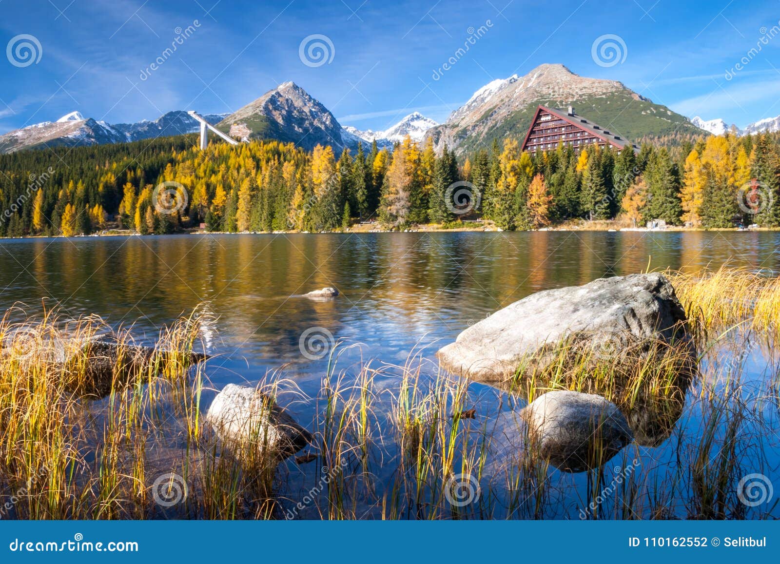 Mountain Lake Strbske Pleso, High Tatras, Slovakia Stock Photo - Image of  mountains, national: 110162552