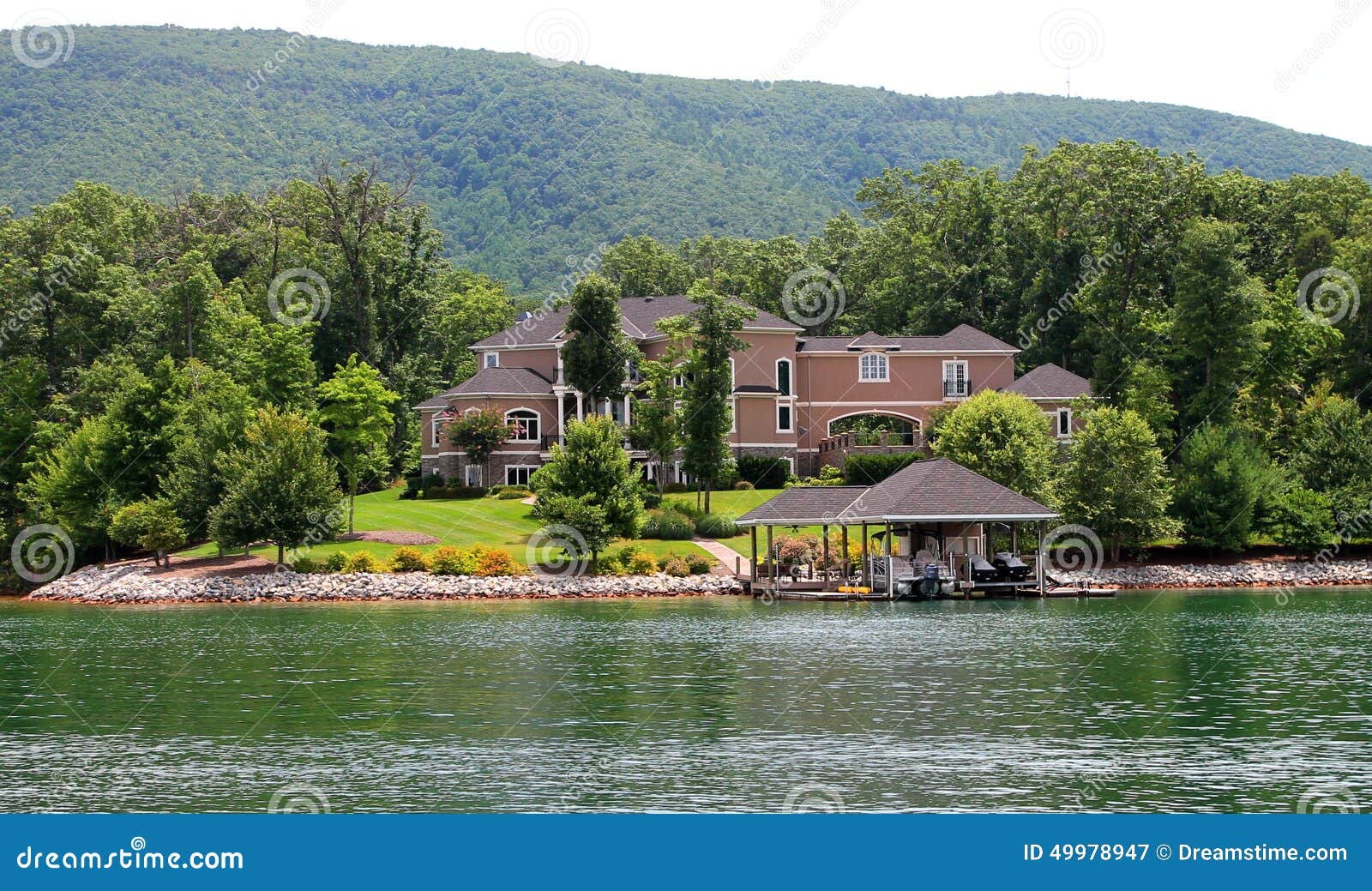 mountain lakeside vacation home