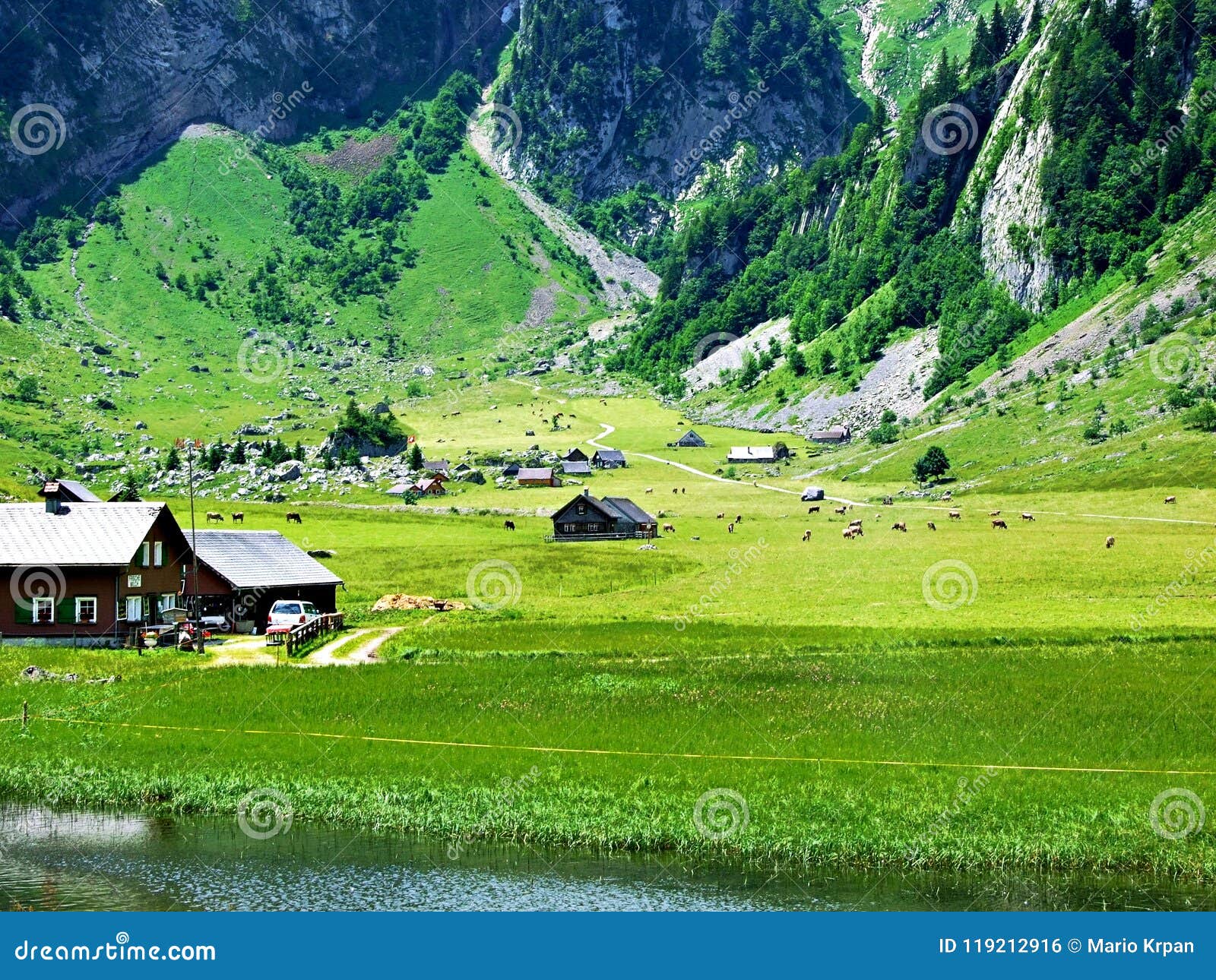 Ødelægge mad laver mad Mountain, Landscape, Alps, Nature, House, Mountains, Valley, Grass, Green,  Sky, Village, Austria, Alpine, Forest, Rural Stock Photo - Image of meadow,  mountains: 119212916