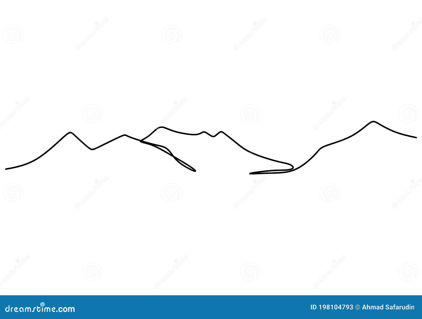 Minimalist Mountain Line Art Landscape Outline Drawing Illustration  Vector Nature Scenery Simple Sketch Beautiful 22006213 Vector Art at  Vecteezy