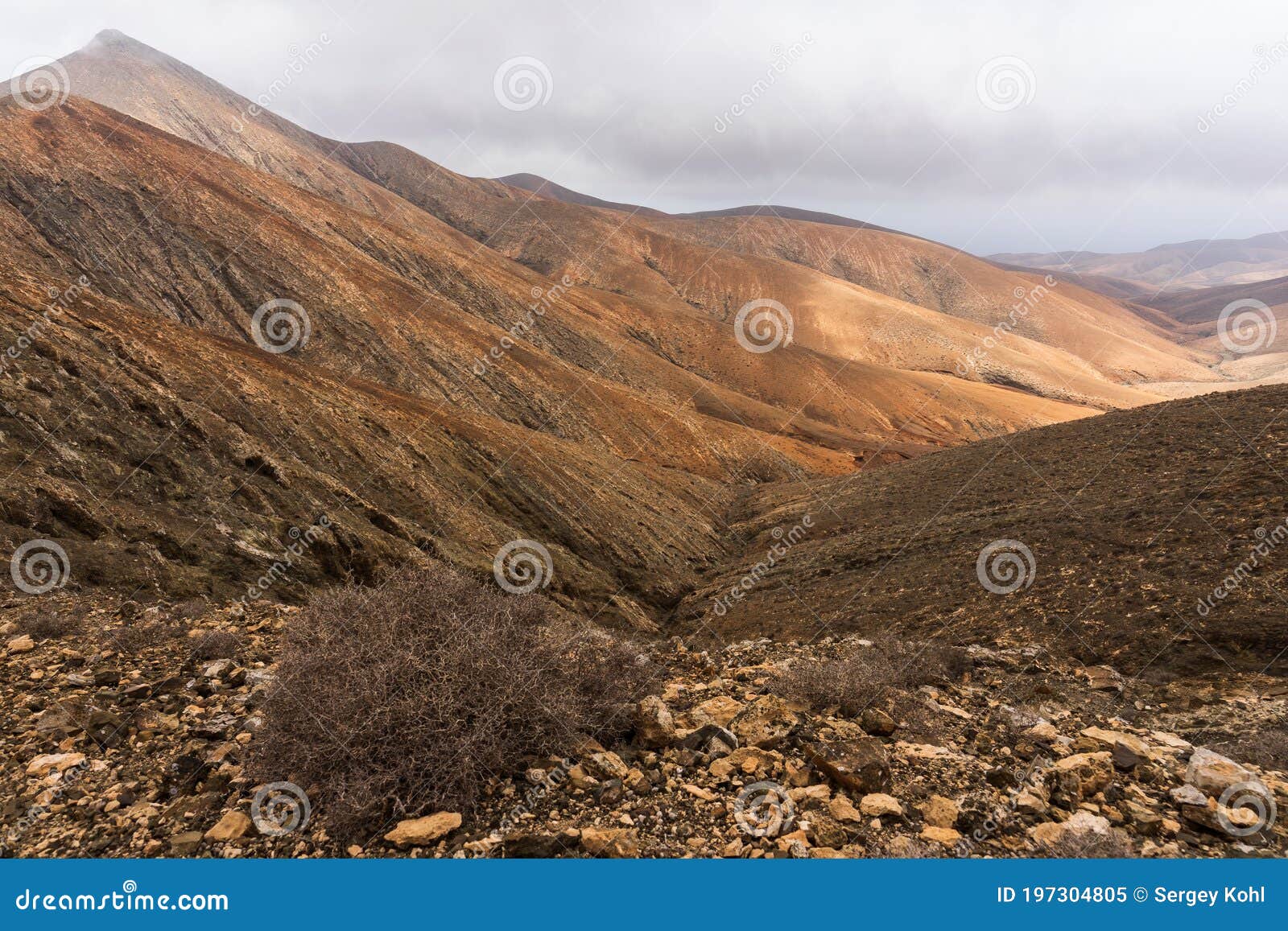 mountain landscape. fuerteventira. canary islands. spain