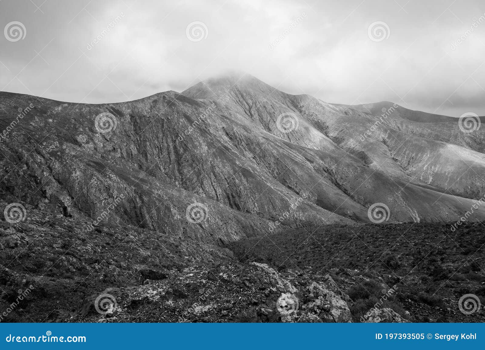 mountain landscape. fuerteventira. canary islands. spain