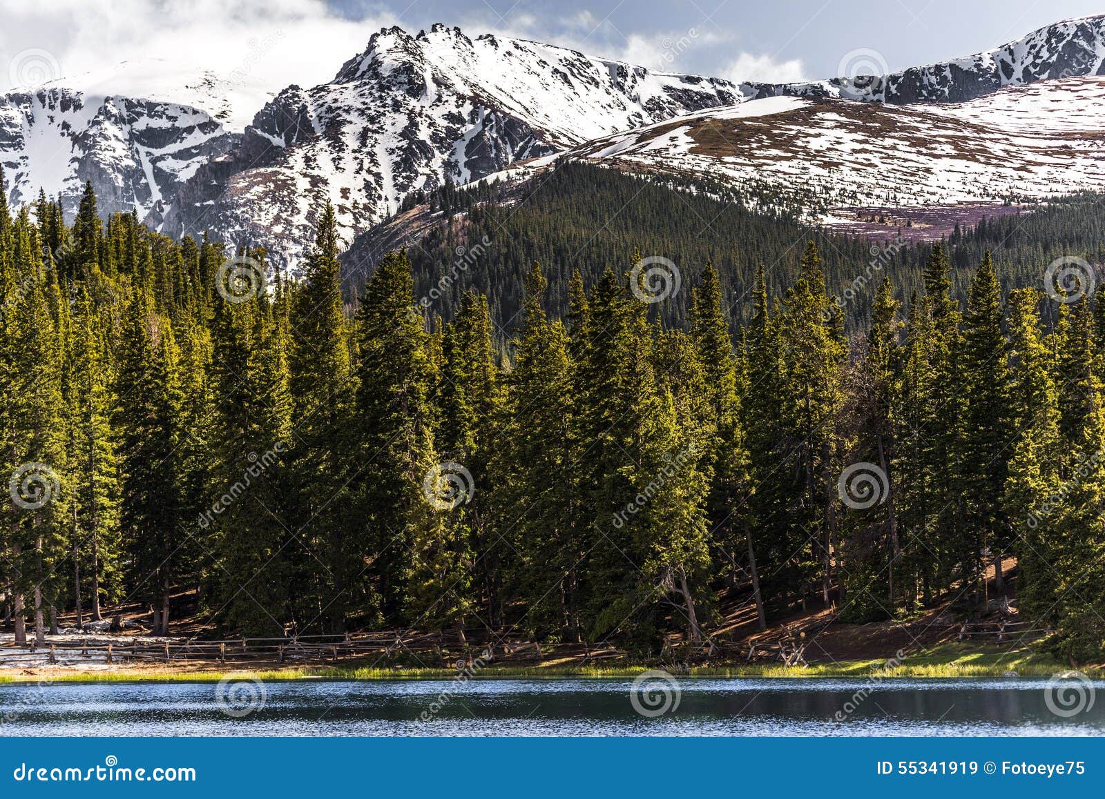 mountain landscape mt evans colorado echo lake