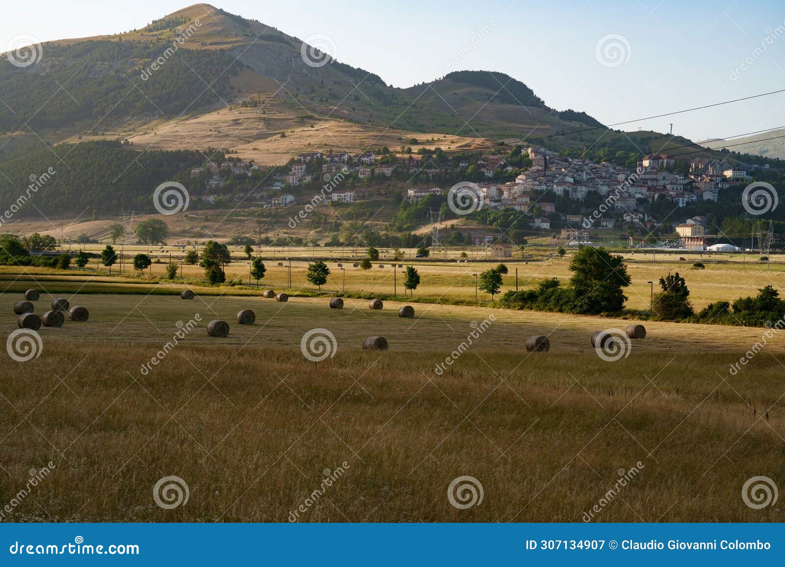 mountain landscape at roccaraso, abruzzo, italy