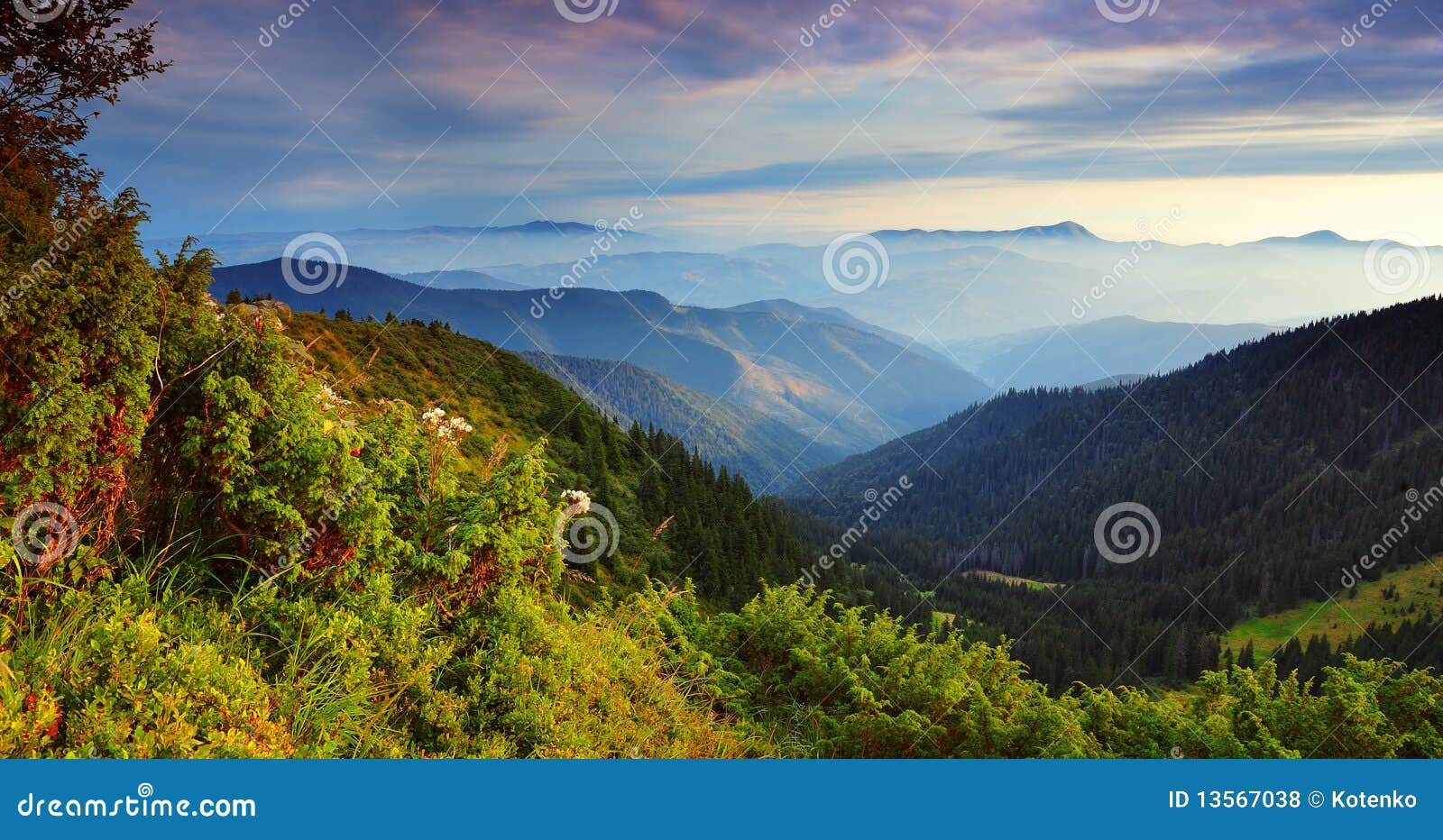 Mountain Landscape in the Summer Stock Photo - Image of decline
