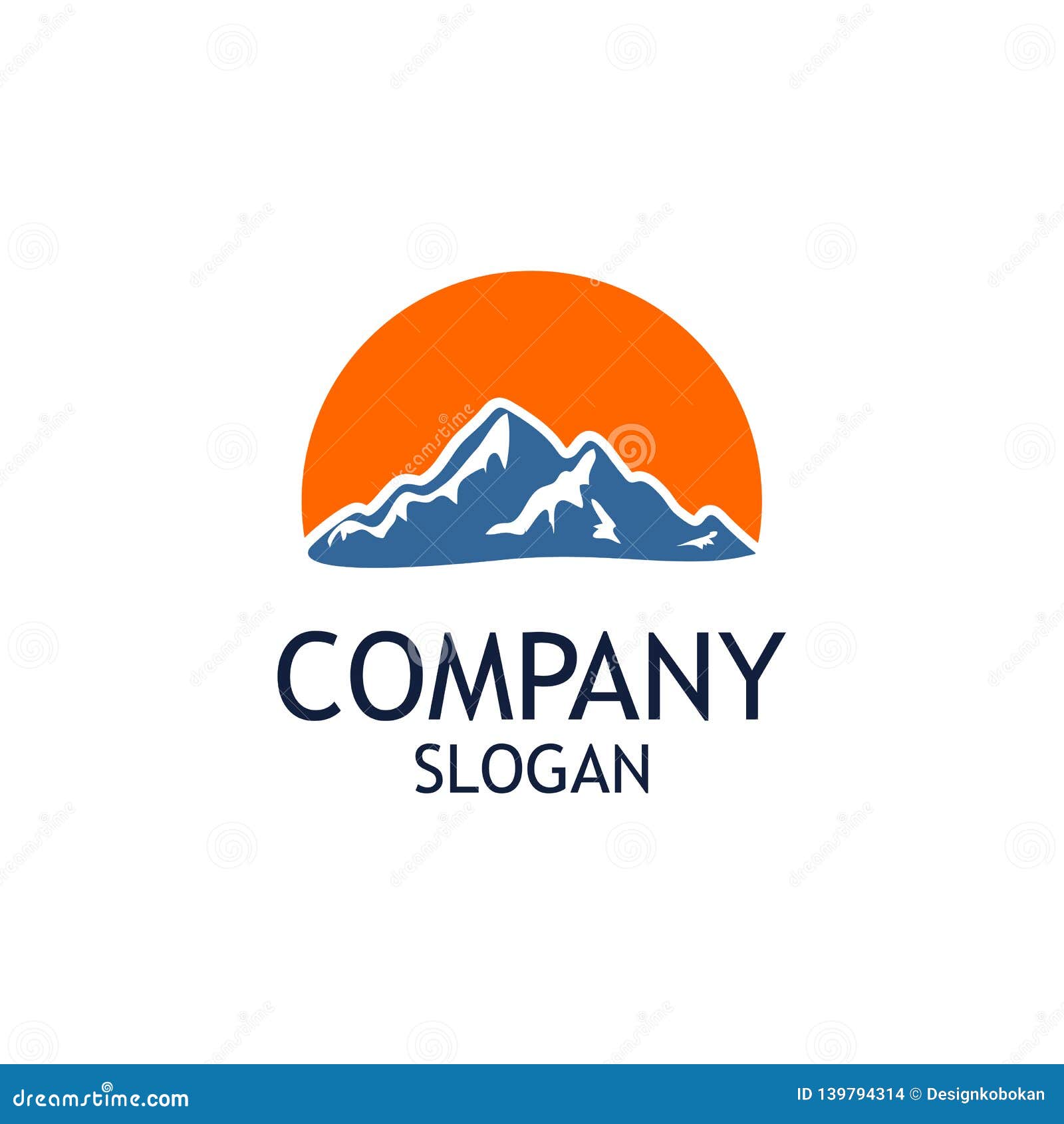 Mountain Logo Design Template Vector Stock Vector - Illustration of ...