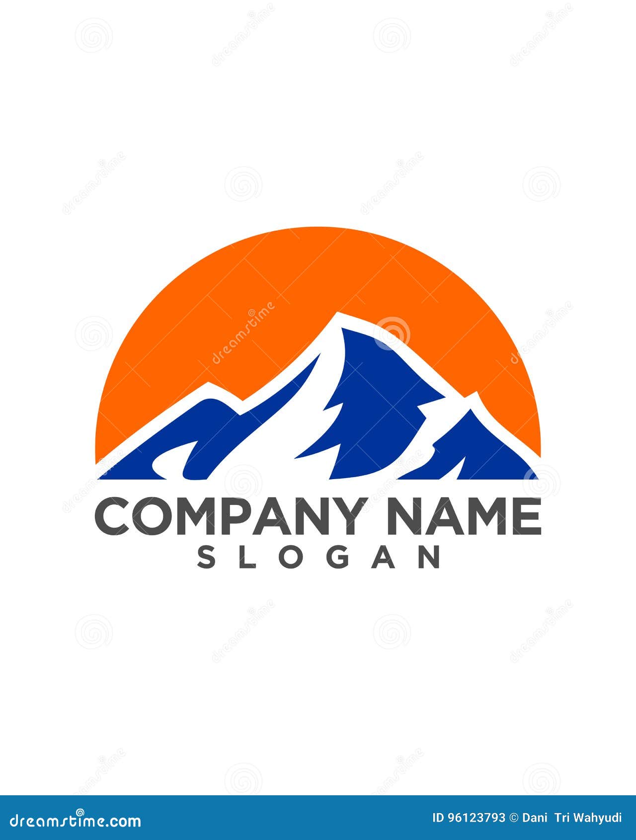 Mountain Logo Template Vector Stock Illustration - Illustration of ...