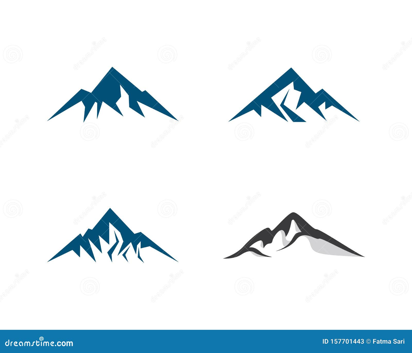 Mountain Logo Template Vector Icon Illustration Stock Vector ...