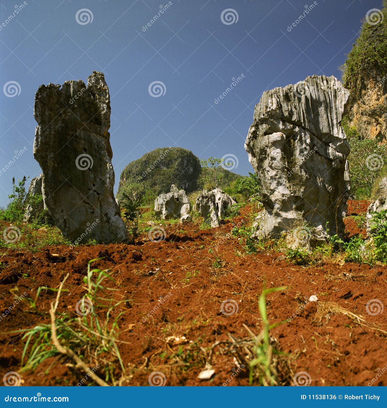 mountain mogote in pinar del rio, vale de vinales