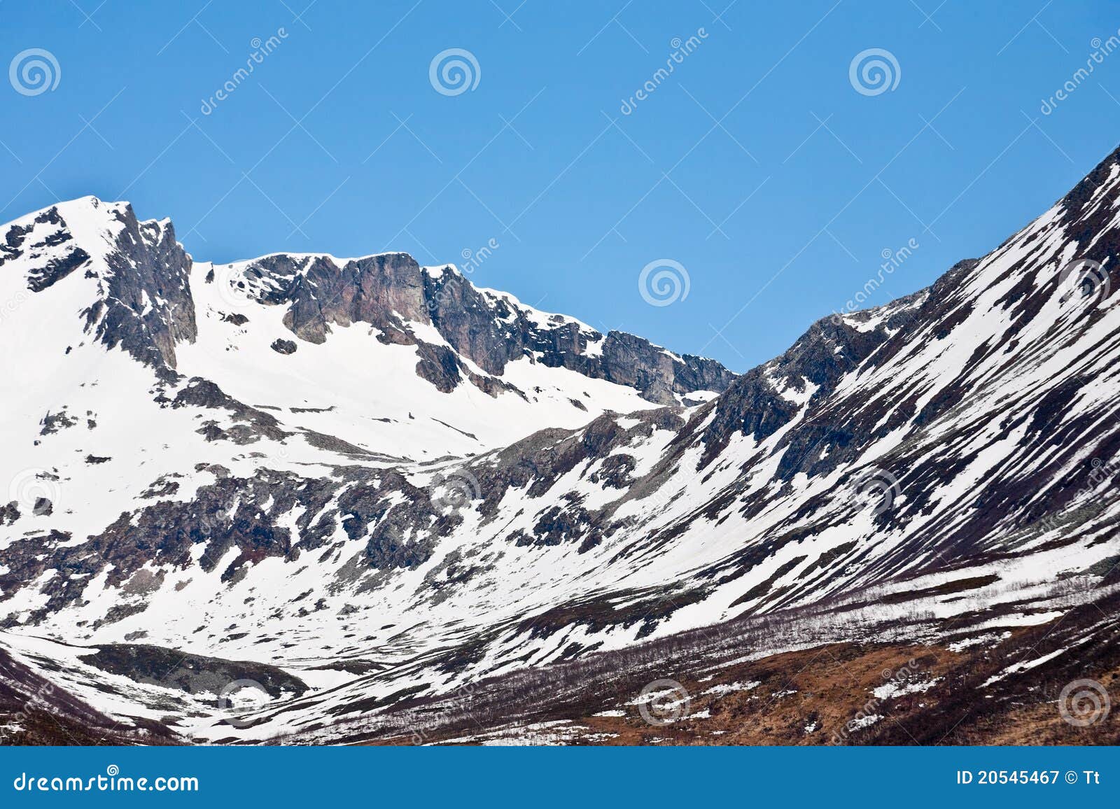 Mountain moraine stock image. Image of scenics, high 20545467