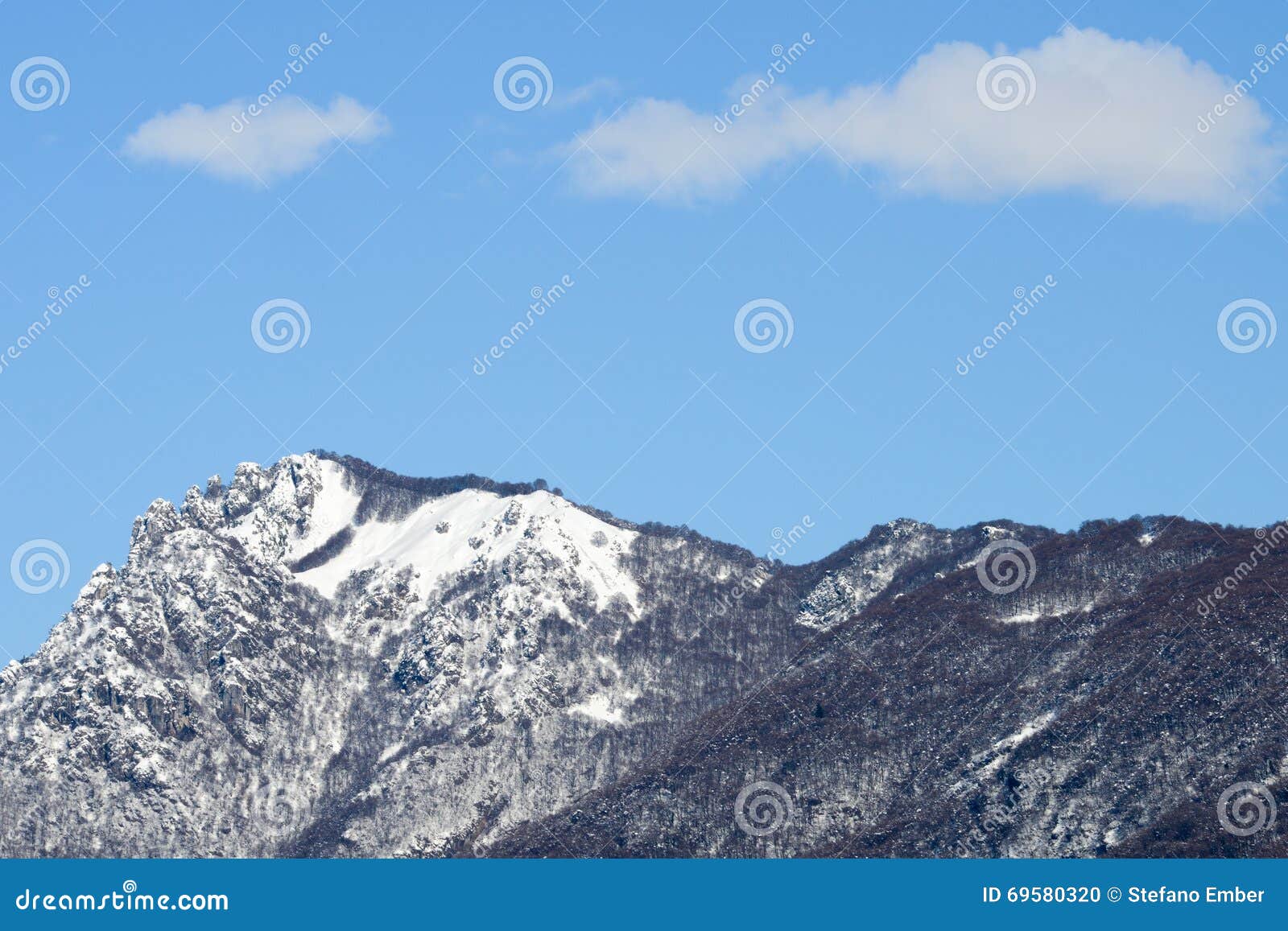 mountain named denti della vecchia over lugano