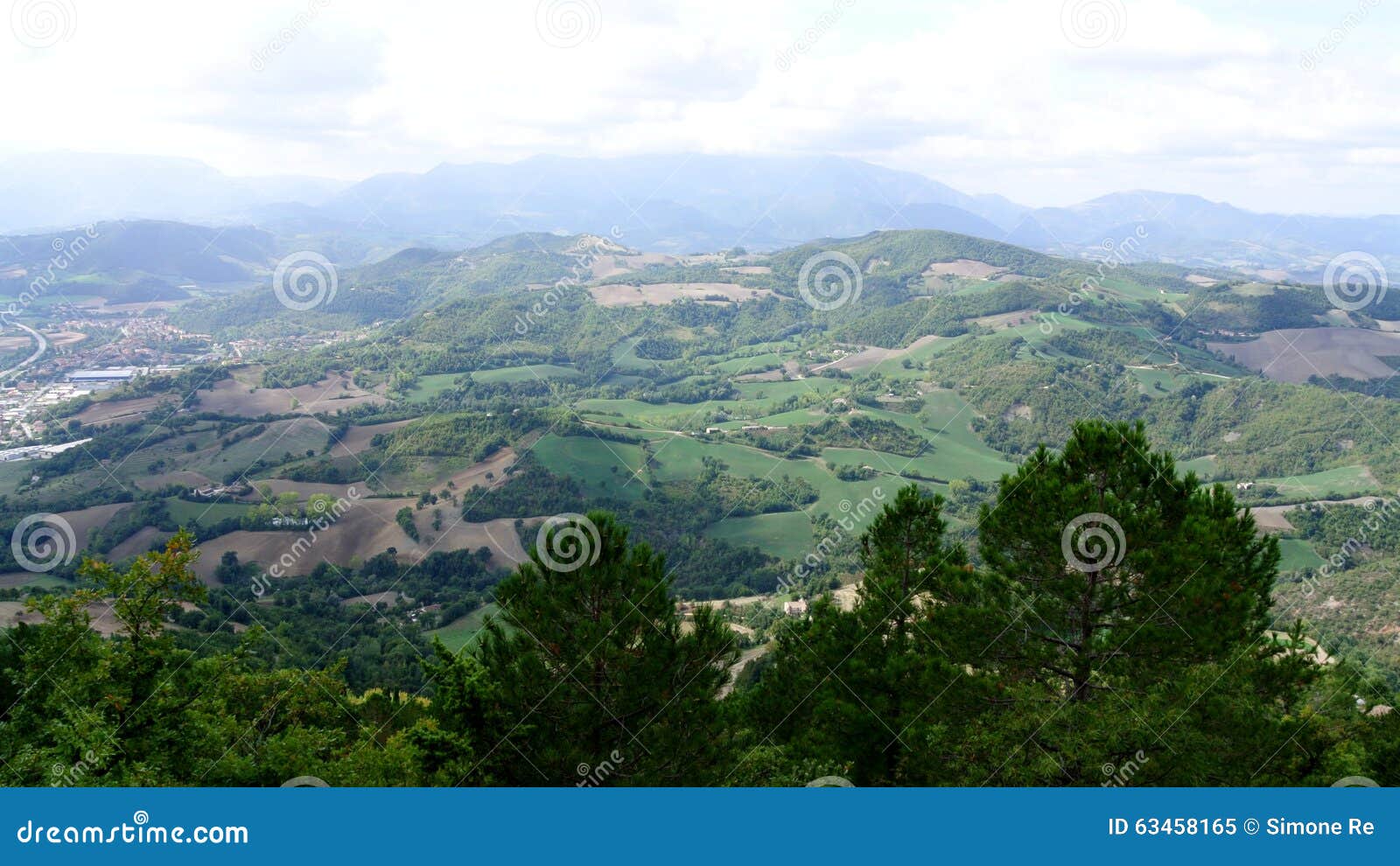 mountain nature landscape in italy