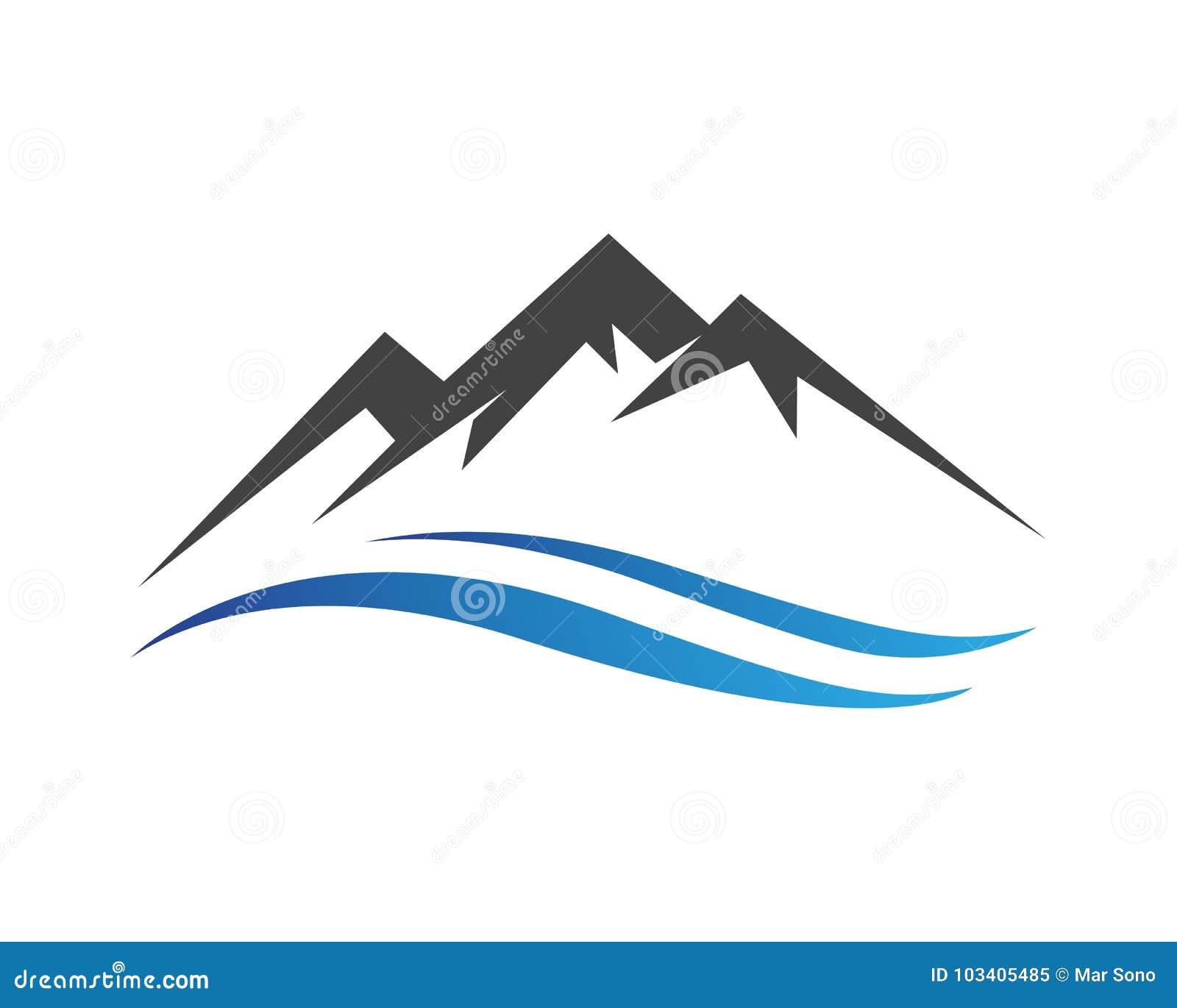 Mountain Nature Landscape Logo and Symbols Icons Template Stock Vector ...