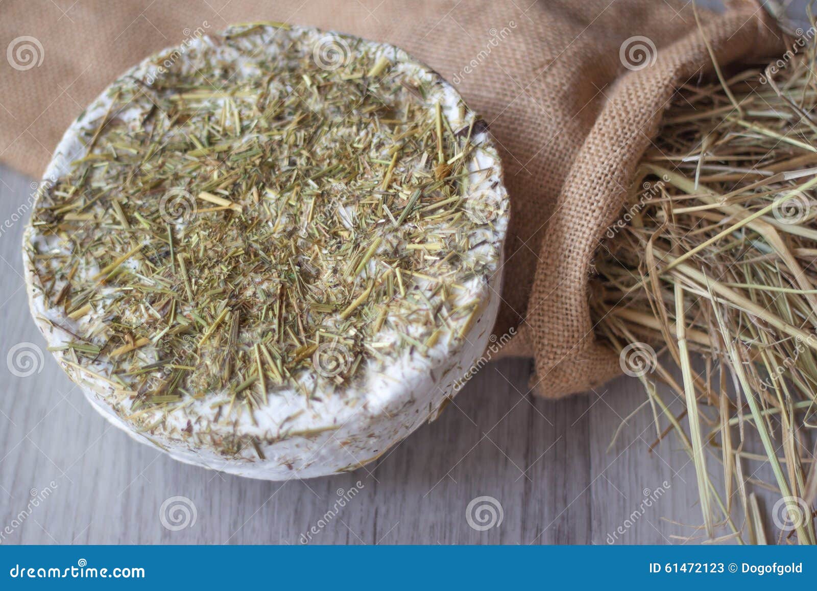 mountain pasture cheese with hay