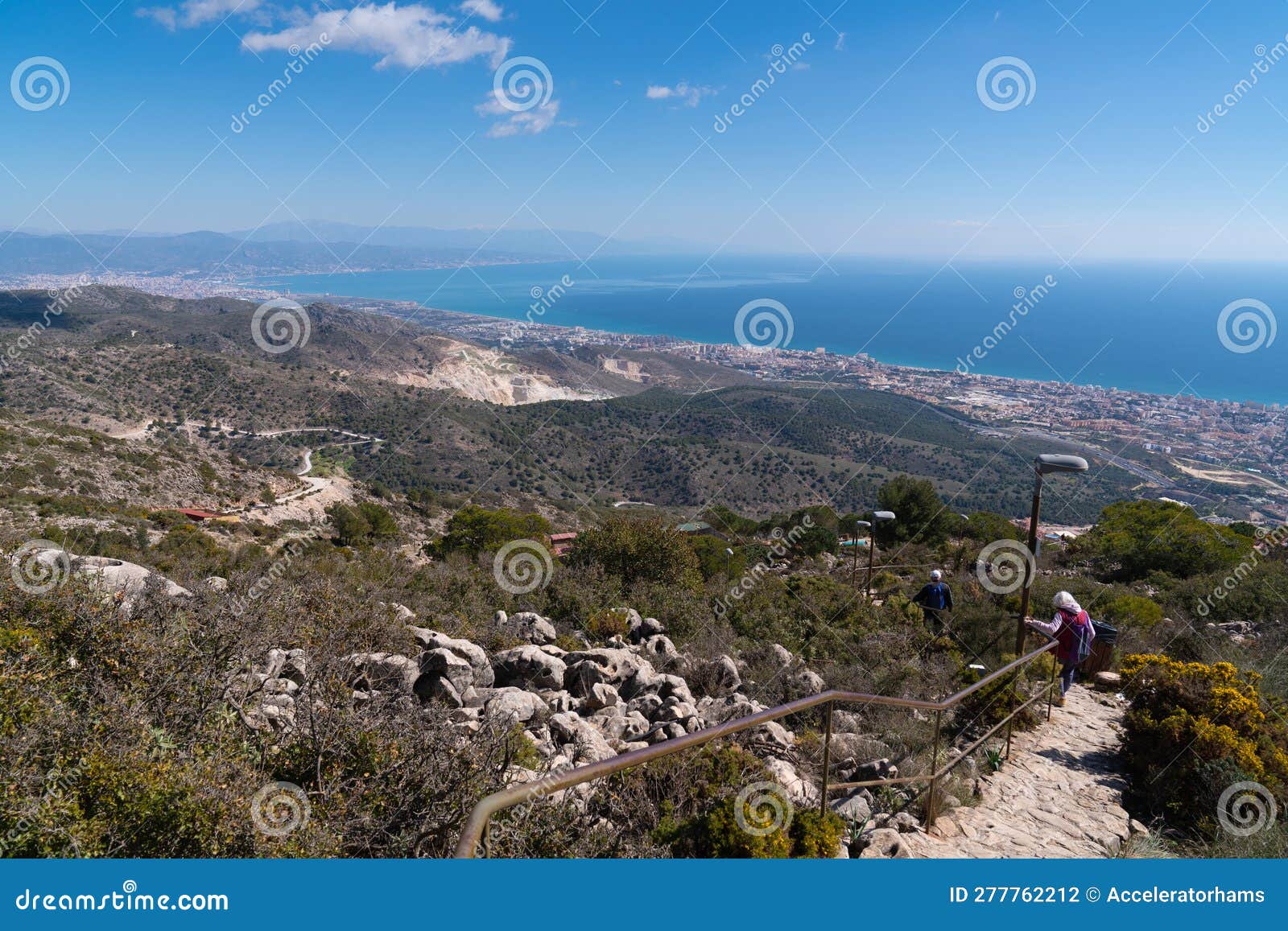 mountain path monte calamorro benalmadena spain