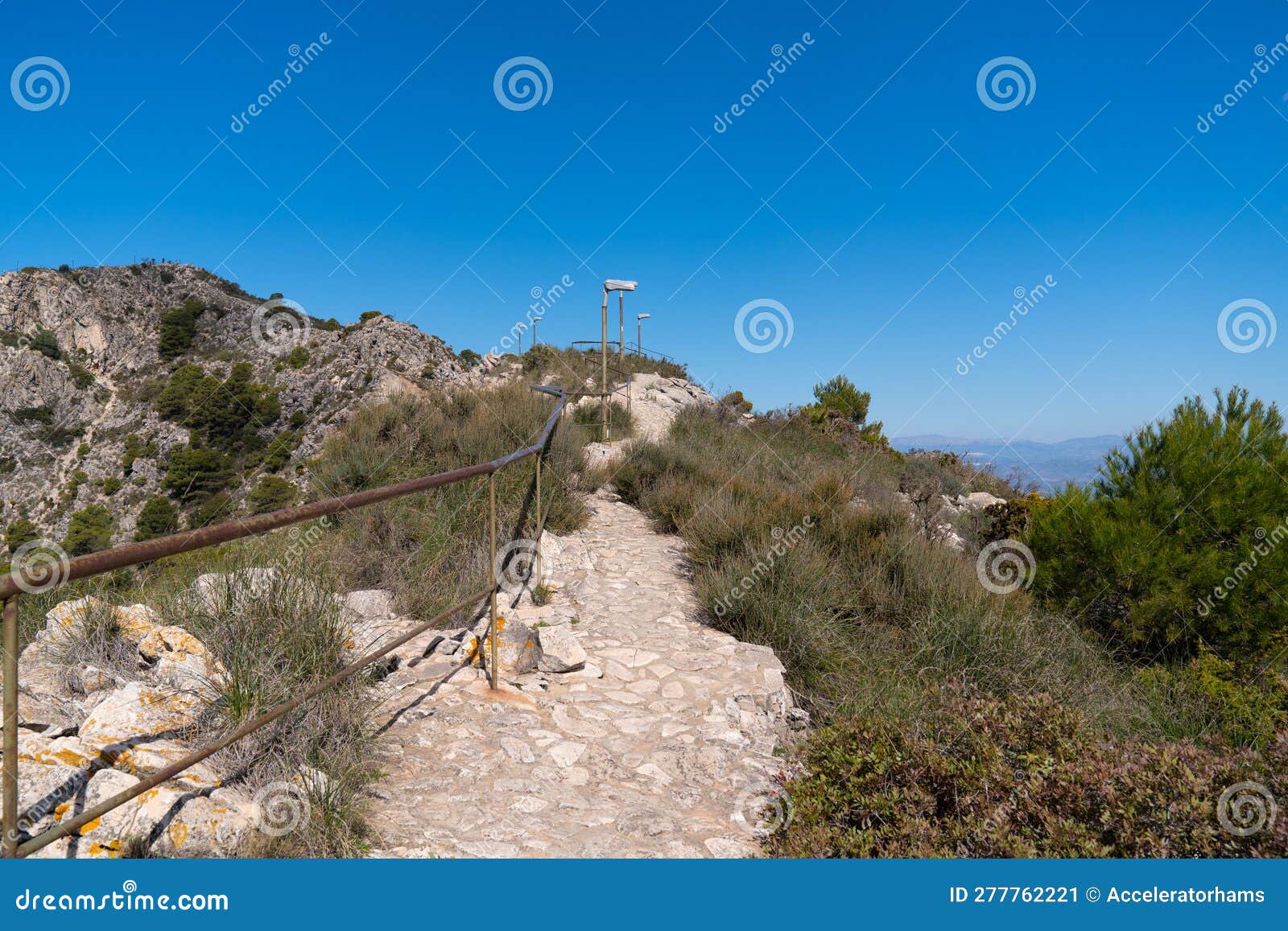 mountain paths on monte calamorro benalmadena spain