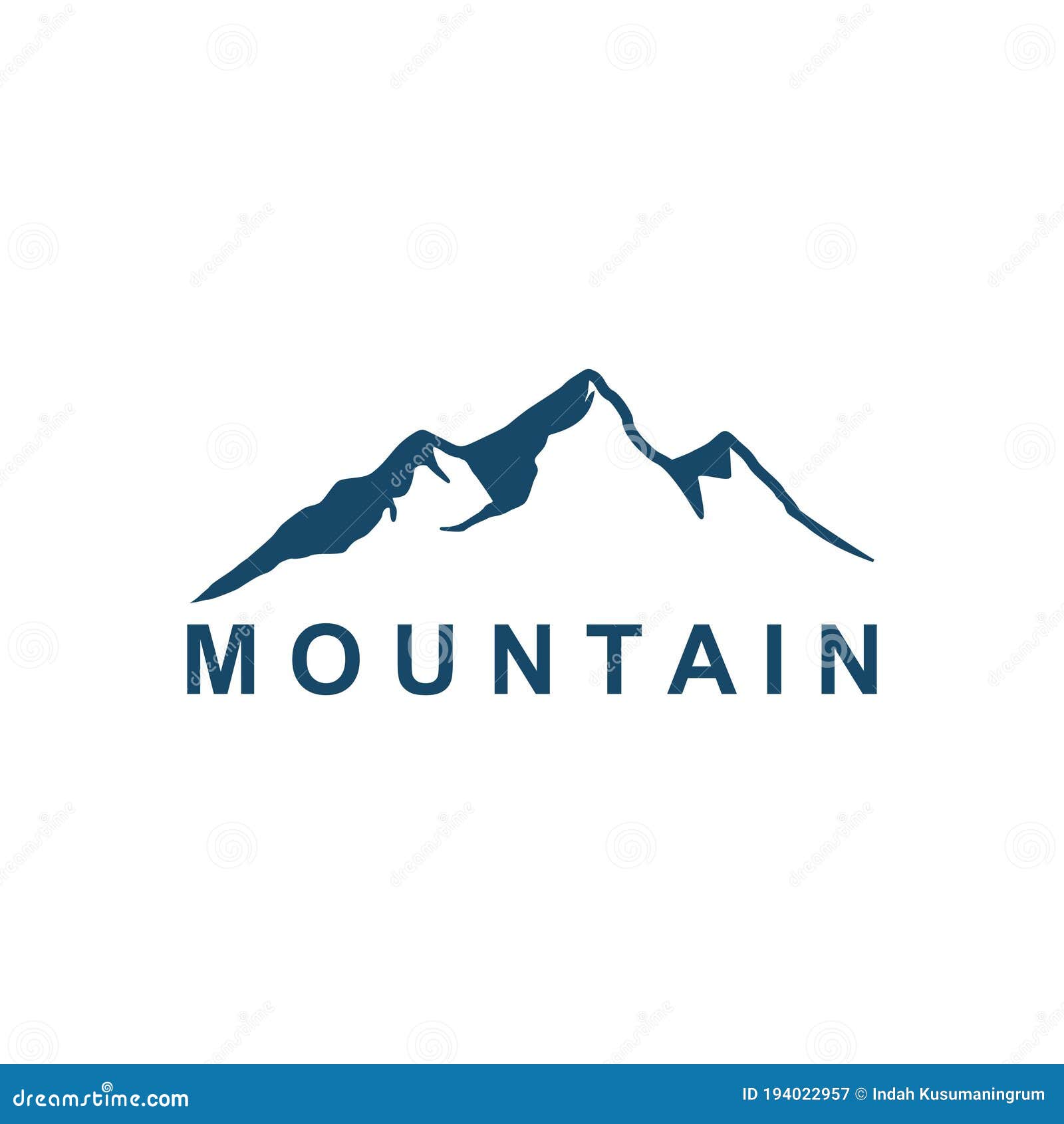 Mountain Peak, Mountain Logo Stock Vector - Illustration of green ...