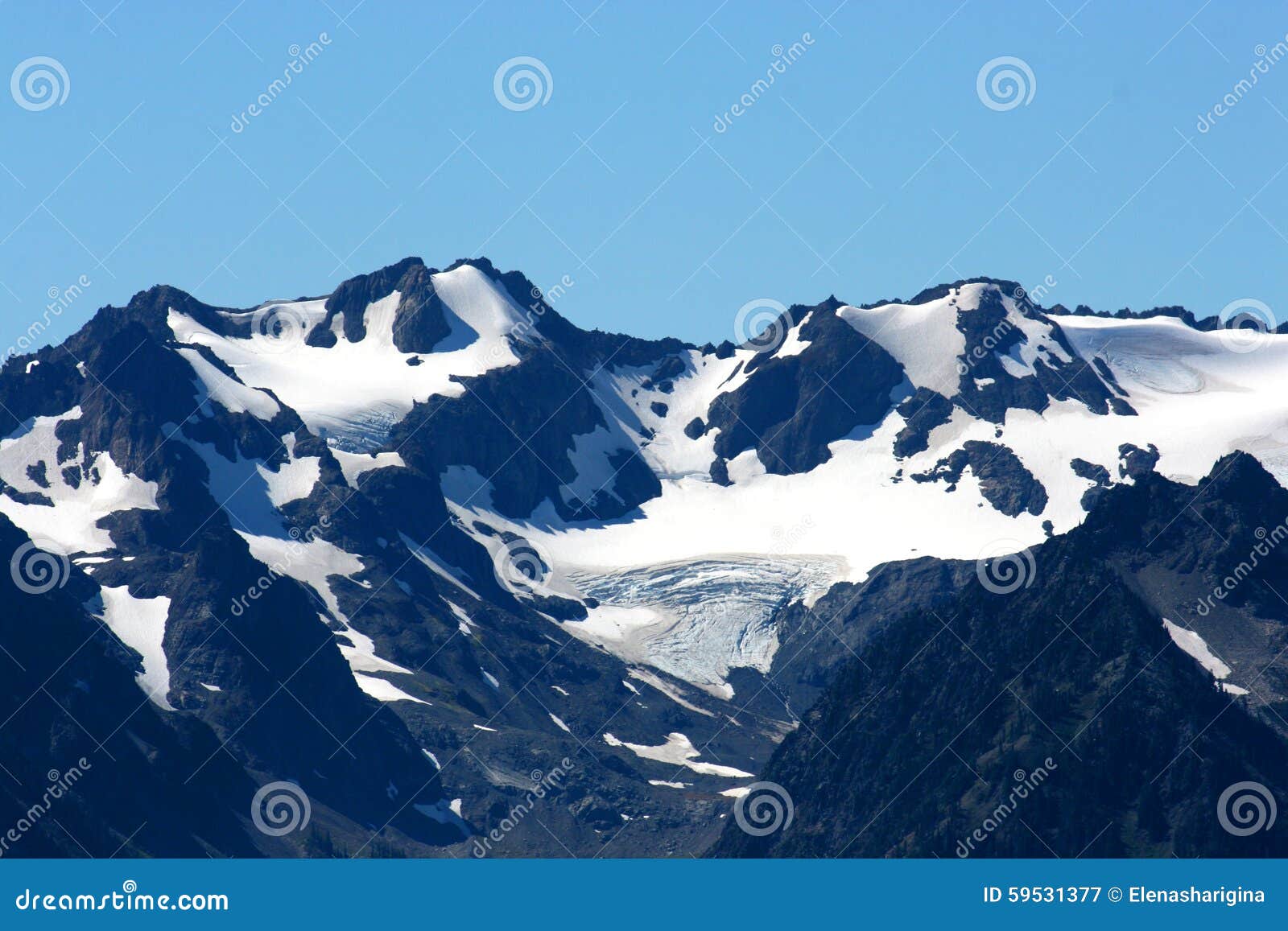 Mountain Peak with Snow Top Stock Image - Image of peak, park: 59531377
