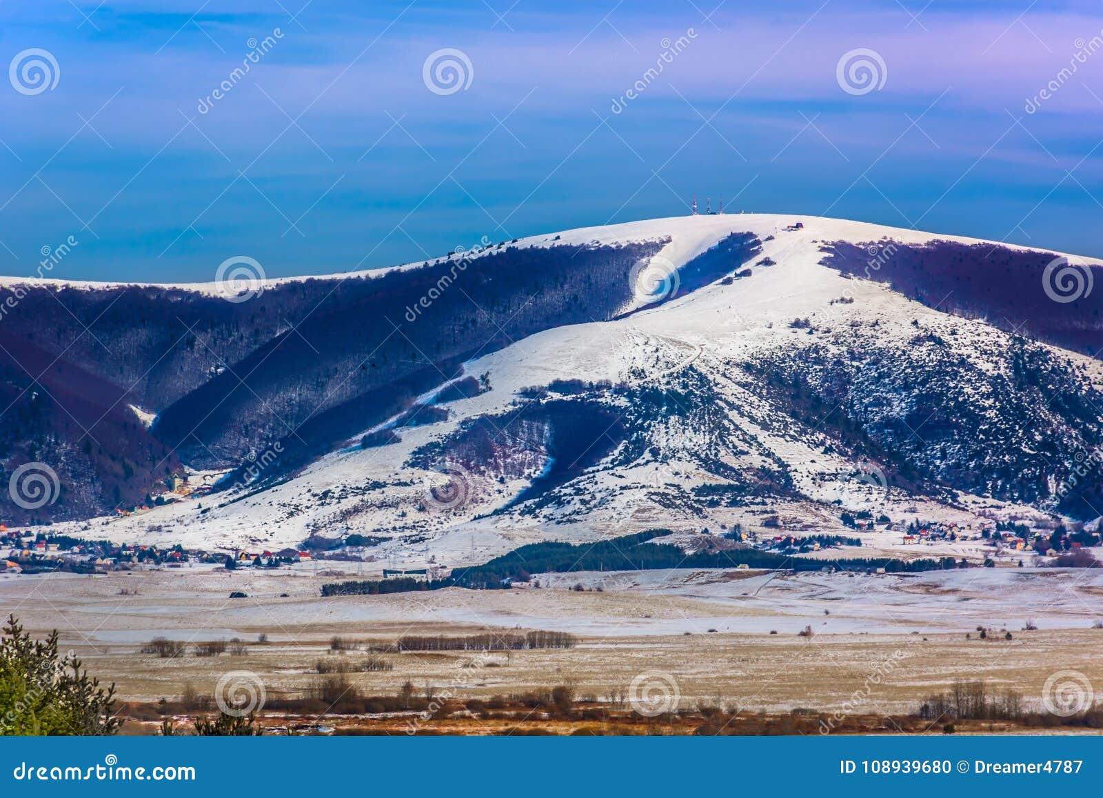 Mountain Peak of Stozer Ski Resort, Kupres. Stock Photo - Image of karst,  slope: 108939680