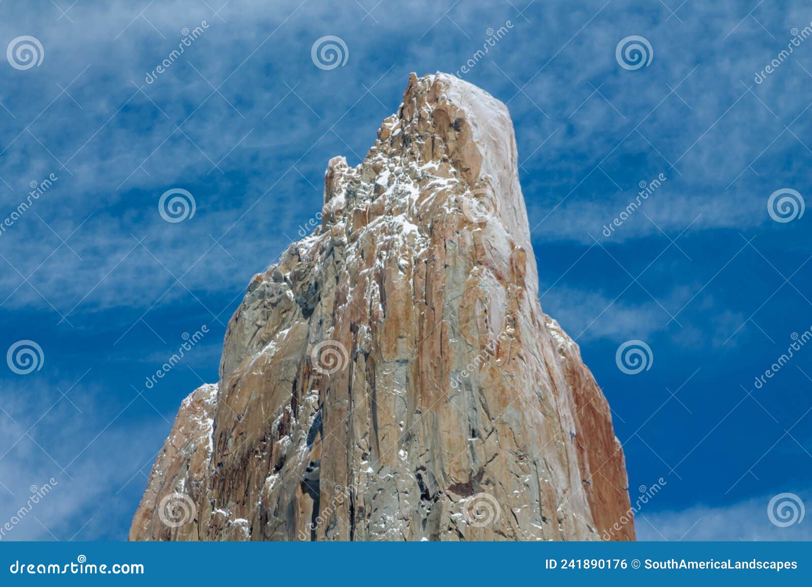 mountain peak torres del paine in patagonia, chile