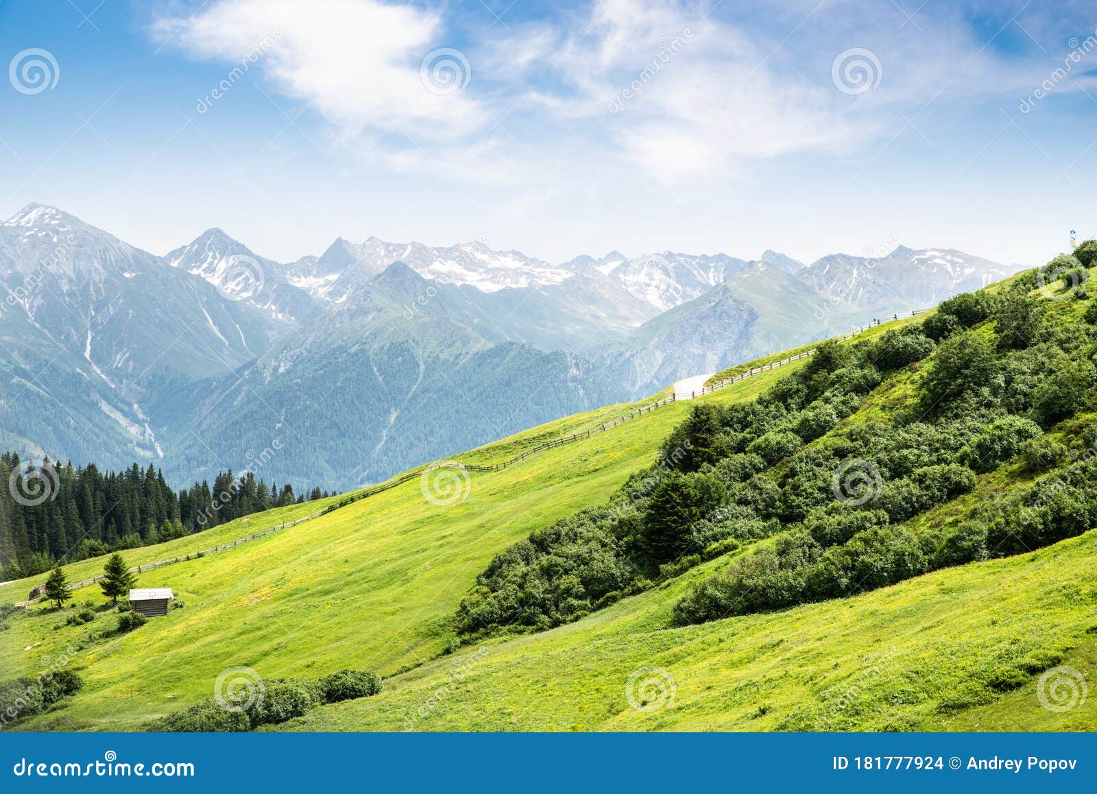 Mountain Range in Austrian Alps Stock Photo Image of alps, outdoors