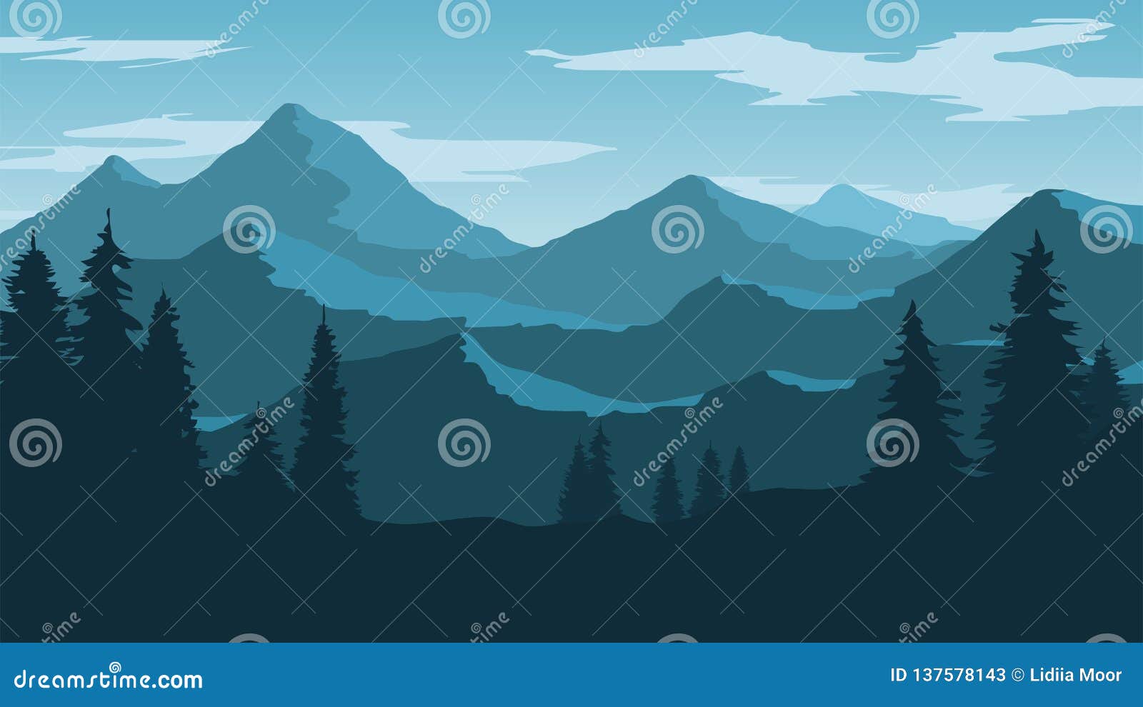 mountain range landscape