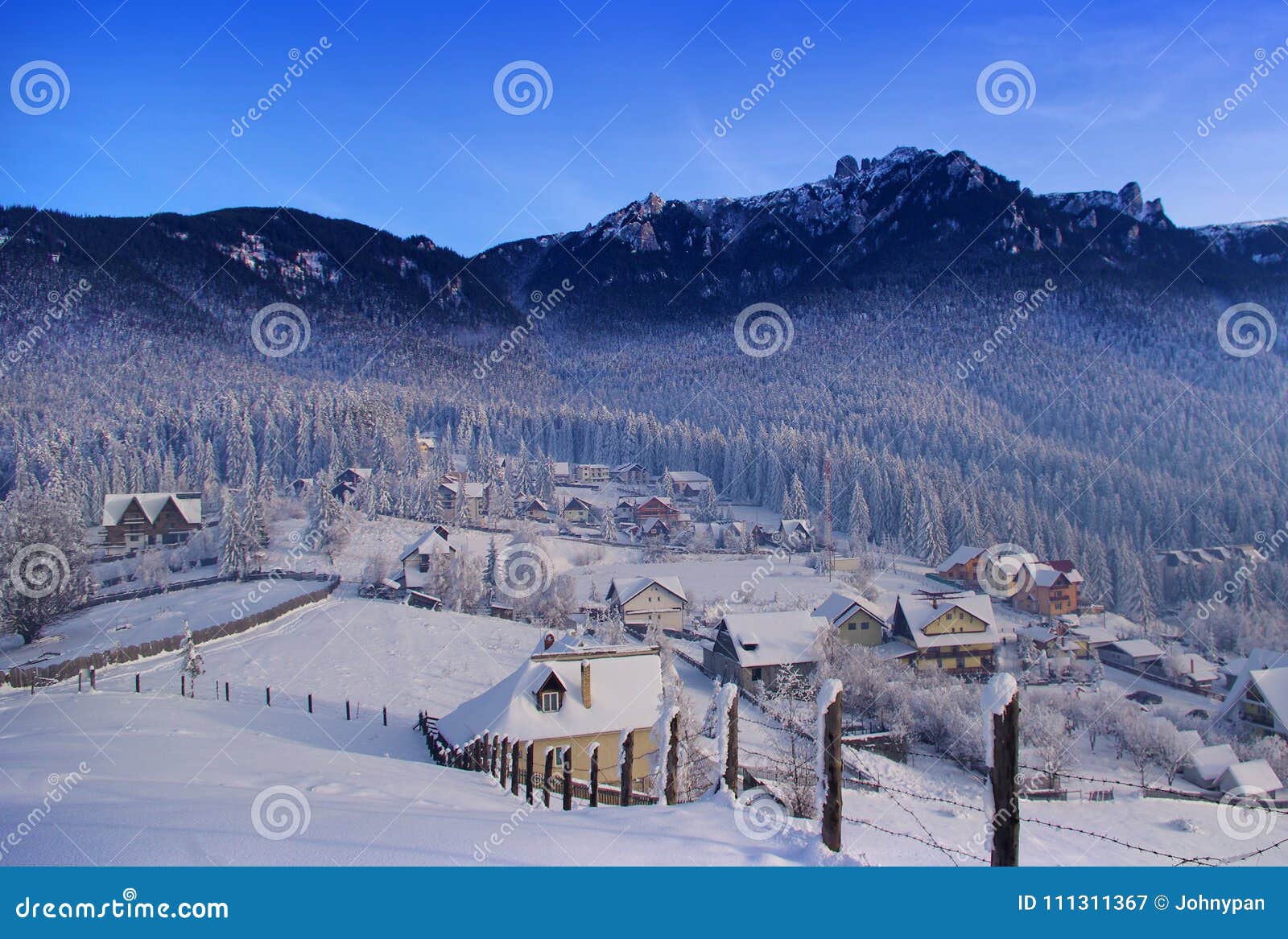 Mountain Resort in Romanian Carpathians Stock Image Image of chalet