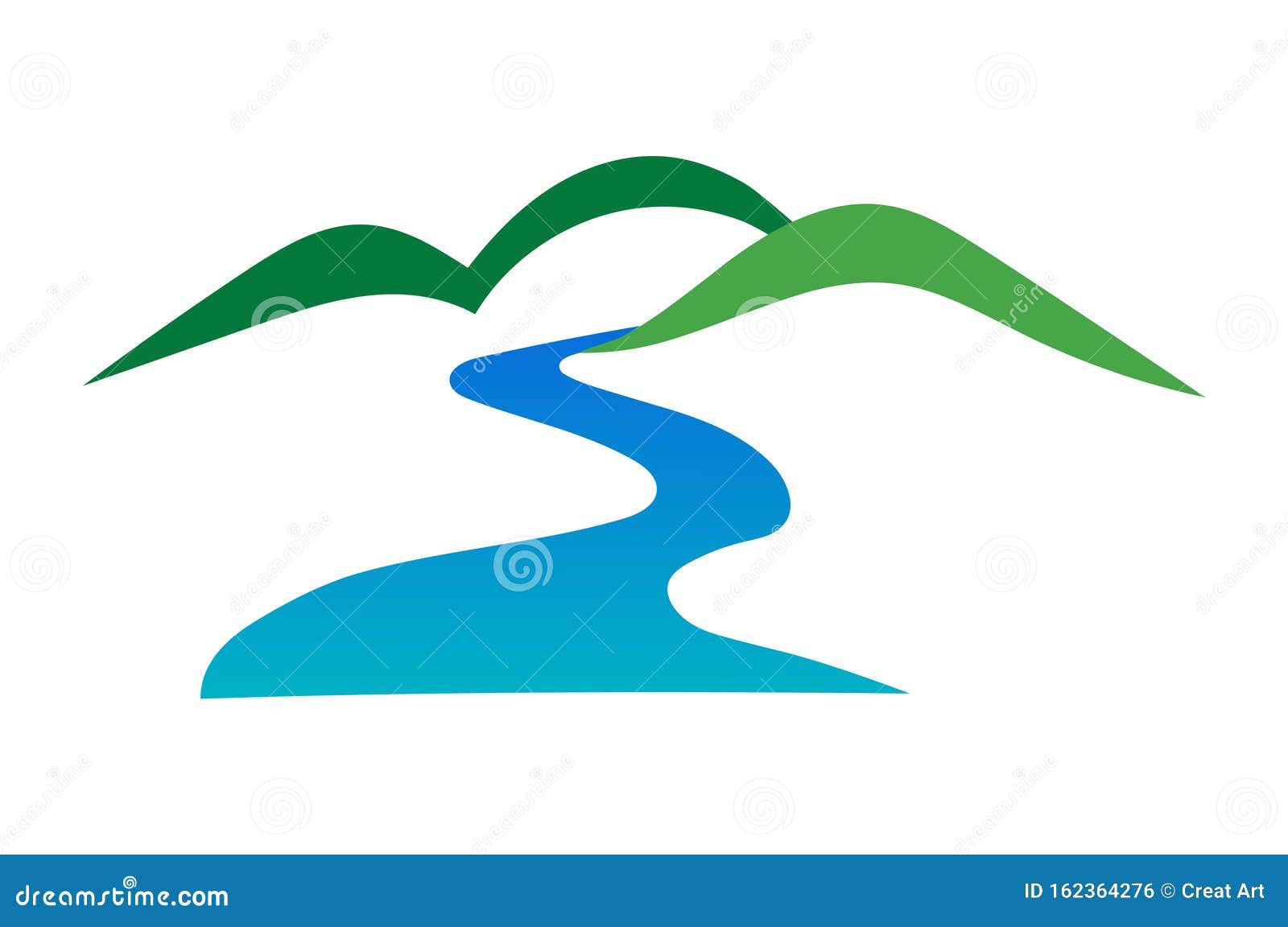 mountain river logo icon 