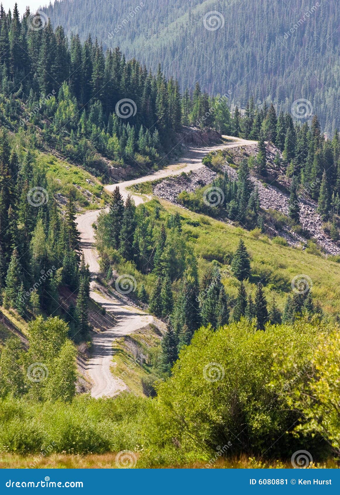 Mountain Road stock image. Image of silverton, spring 6080881