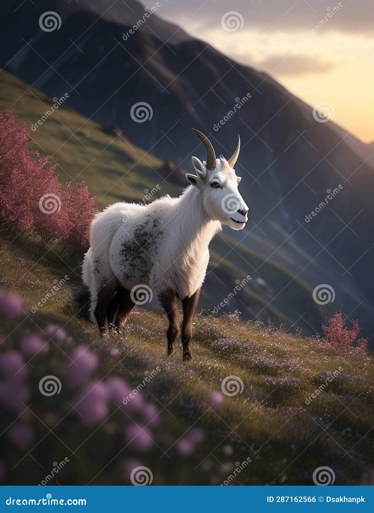 Mountain S GOAT in a Free Atmosphere Stock Illustration Biology Diagrams