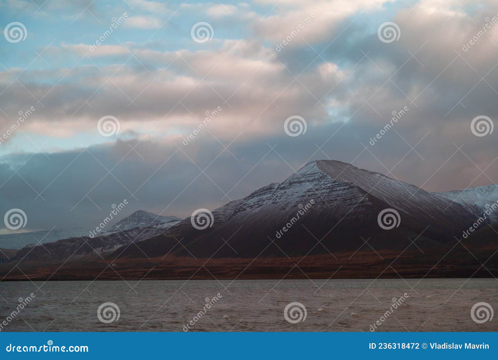 mountain scape, vesturland, iceland