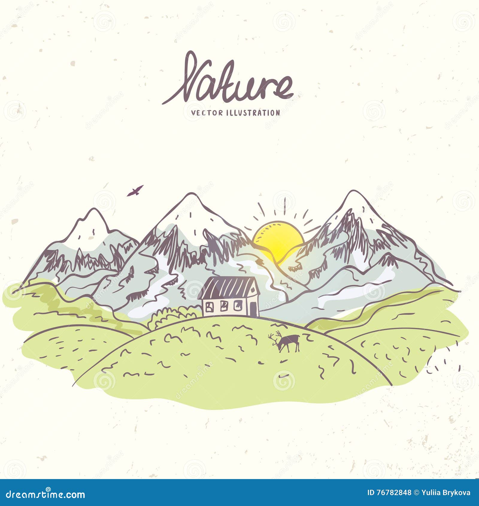 Premium Vector  Minimalist mountain line art landscape outline drawing  vector illustration simple scenery sketch