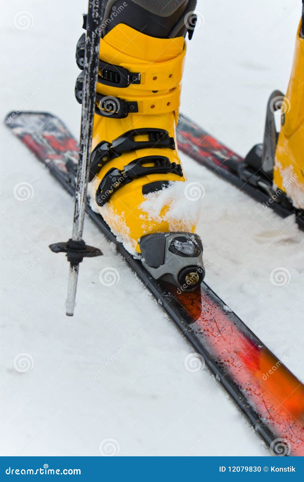 Mountainskiing boot stock photo. Image of winter, outerwear 12079830