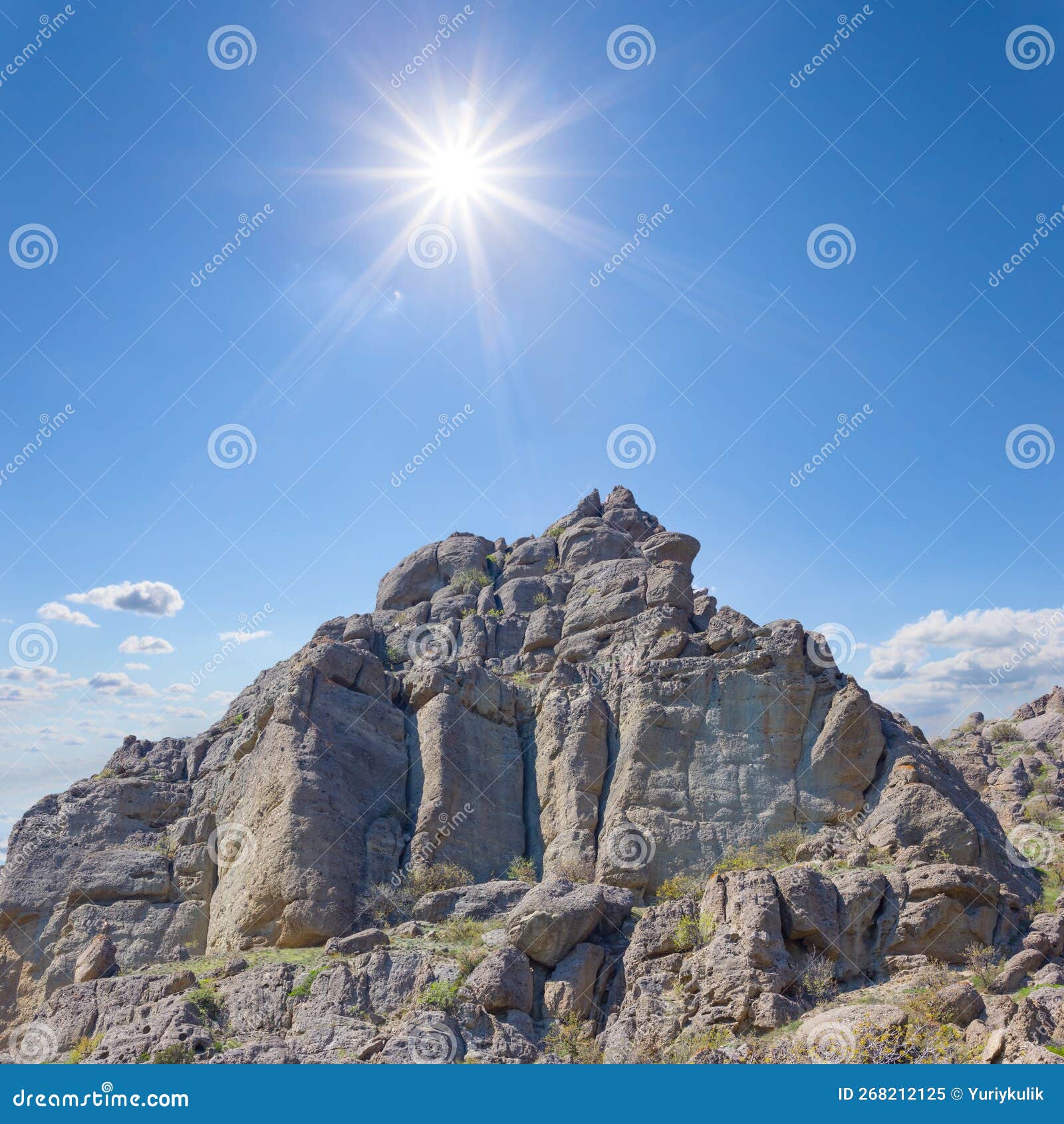 Mountain Slope at Sunny Day Stock Image Image of scene, mountain
