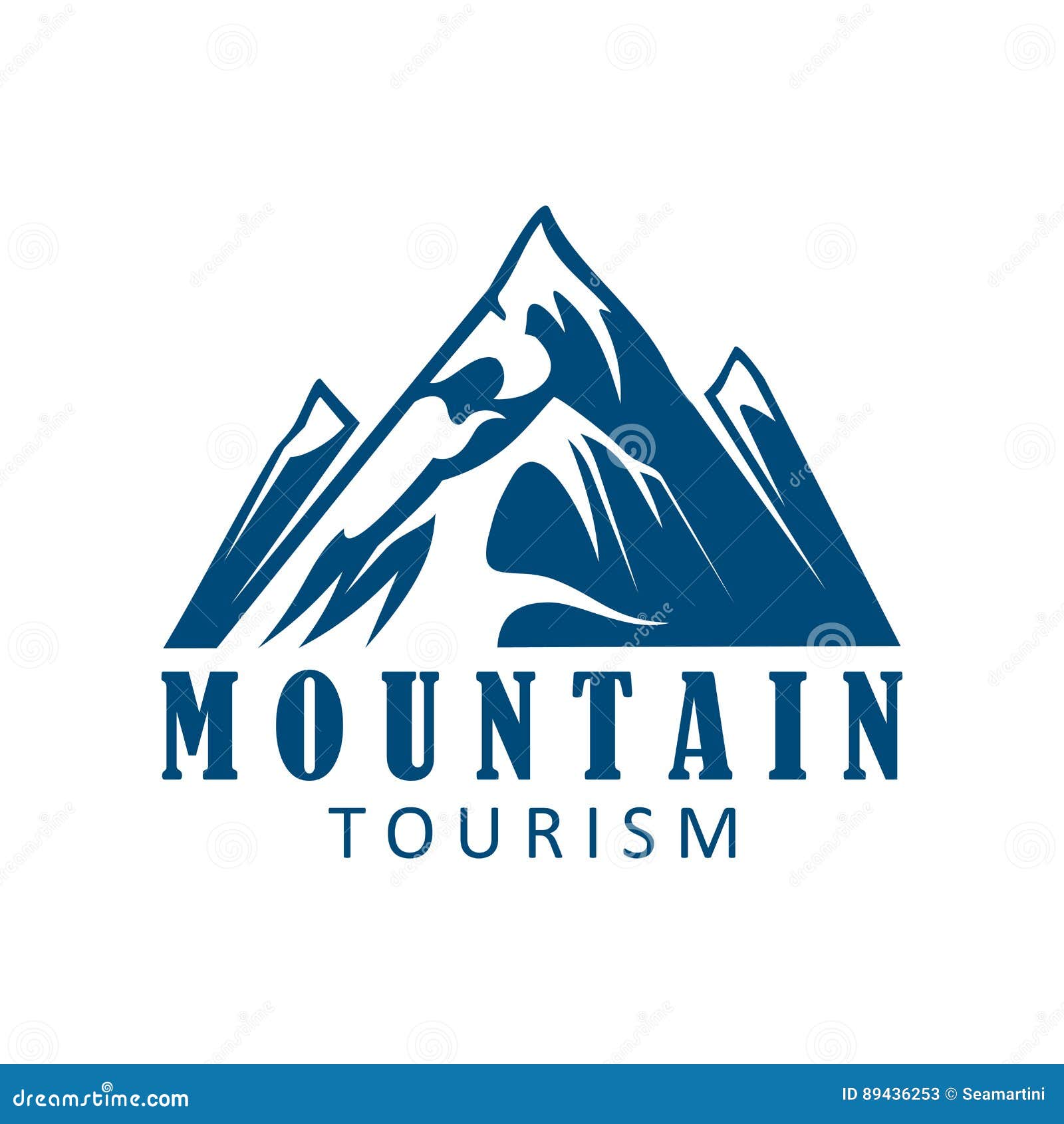 Mountain Tourism and Climbing Sport Icon Design Stock Vector ...