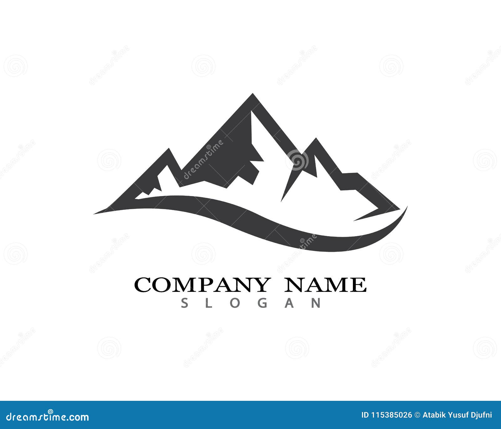 Mountain vector icon stock vector. Illustration of nature ...