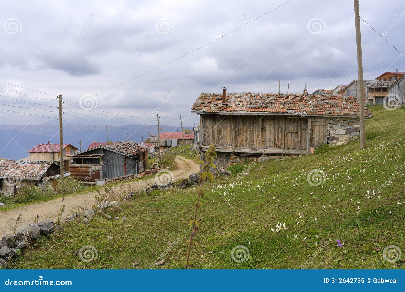mountain village on the karester yalas plateau, trabzon, turkey