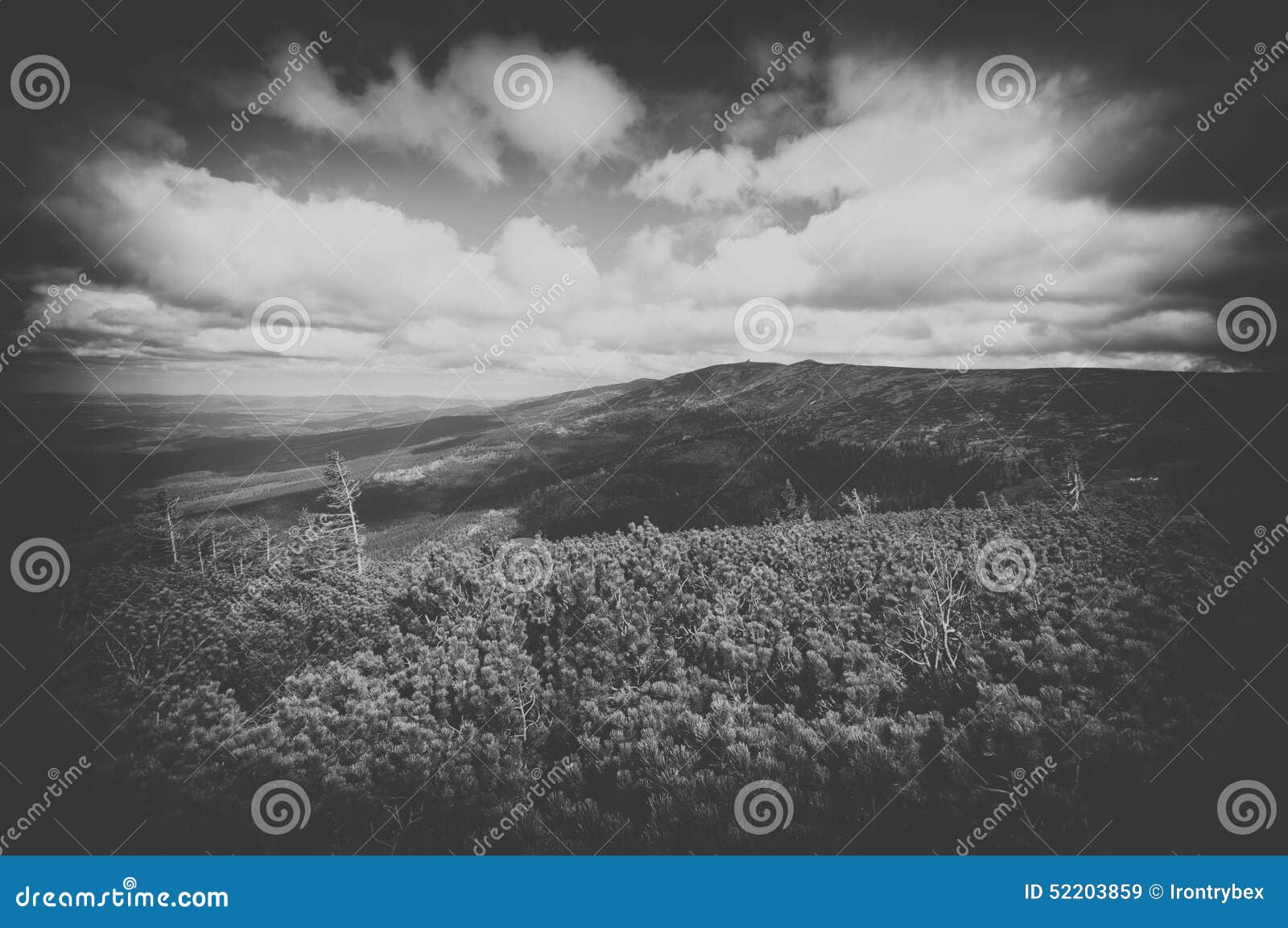 Mountain in vintage stock image. Image of hill, peak 52203859